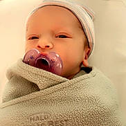 Bentley joined the competition — help win amazing prizes! newborn, baby, pacifier, blanket, hat, infant, face, swaddled, cozy, portrait, cute, soft, sleepwear, resting, indoor, child, babycare, newborn_hat, baby_bedding, pacifier_baby