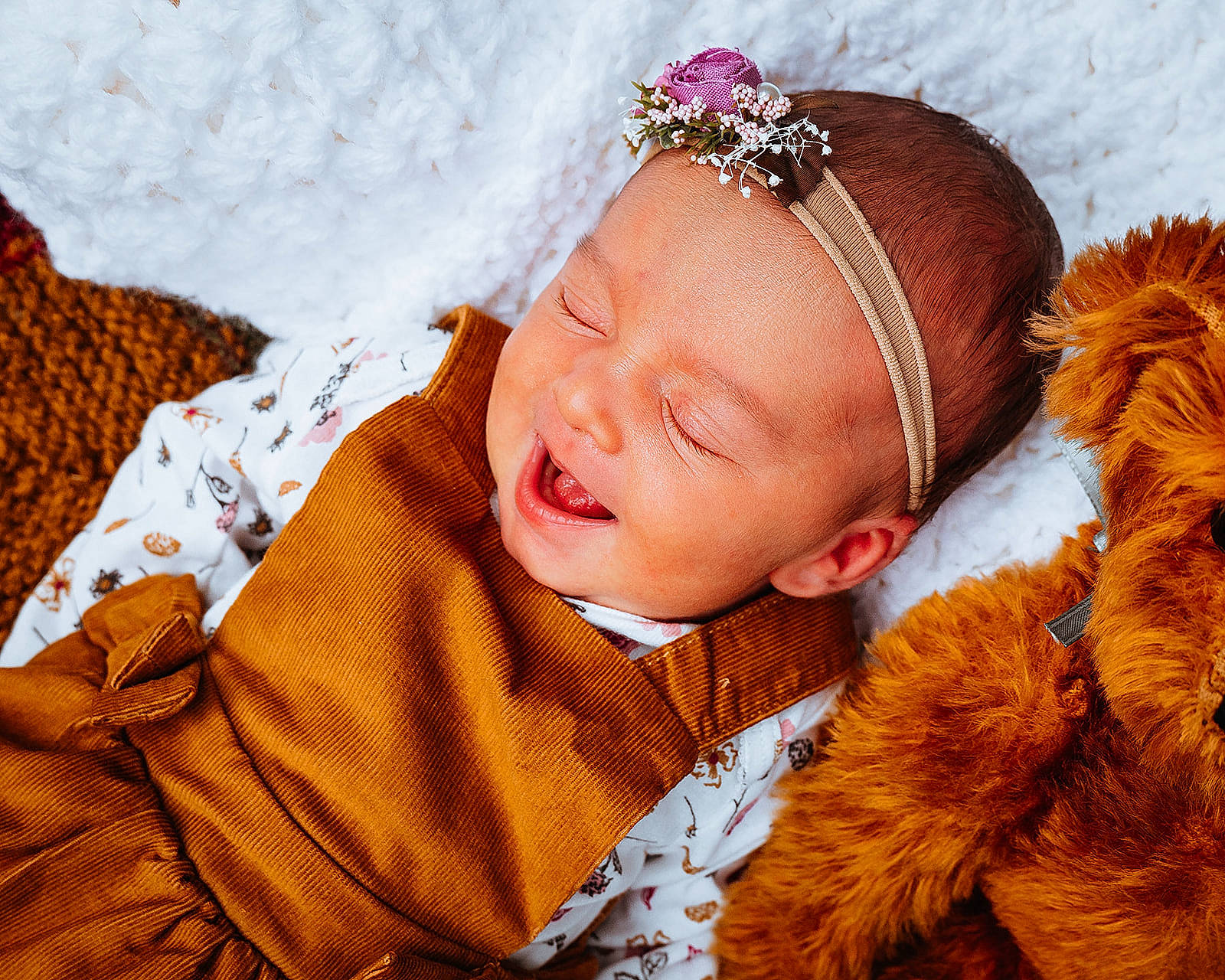 Brynn is registered to the contest to win money with this photo: baby, baby_sleeping, brown, child, crown, ear, fashion_accessory, fur, fur_clothing, hair_accessory, headband, headgear, headpiece, person, sleep, textile, toddler, wool