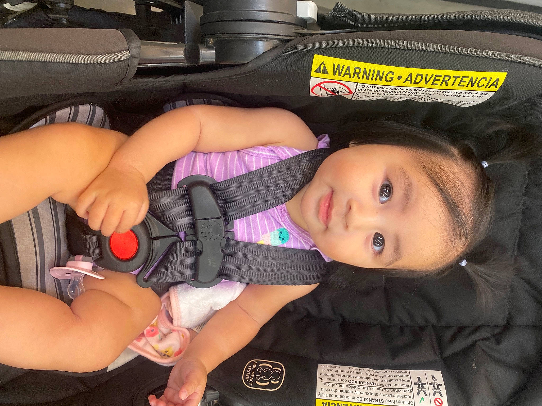 Xaléia joined the competition — help win amazing prizes! auto_part, baby, baby_carriage, baby_products, baby_toddler_clothing, car_seat, child, comfort, finger, gesture, lap, nail, person, skin, thigh, thumb, toddler, vehicle_door, wrist