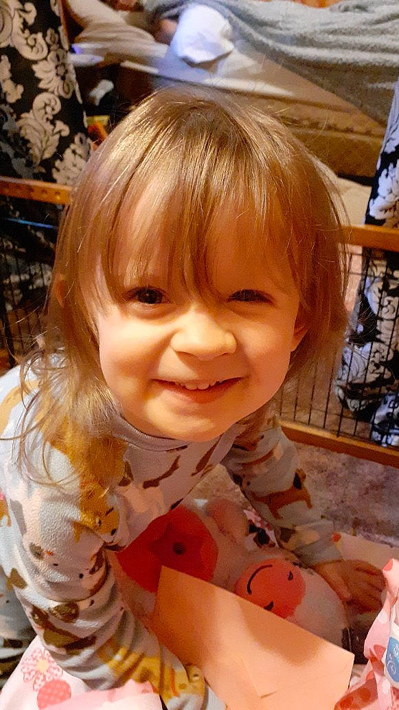 Mercedes joined the competition — help win amazing prizes! baby, baby_toddler_clothing, bangs, blond, brown_hair, cheek, child, fun, happy, hime_cut, iris, joy, nose, pattern, person, shelf, sitting, skin, smile, toddler