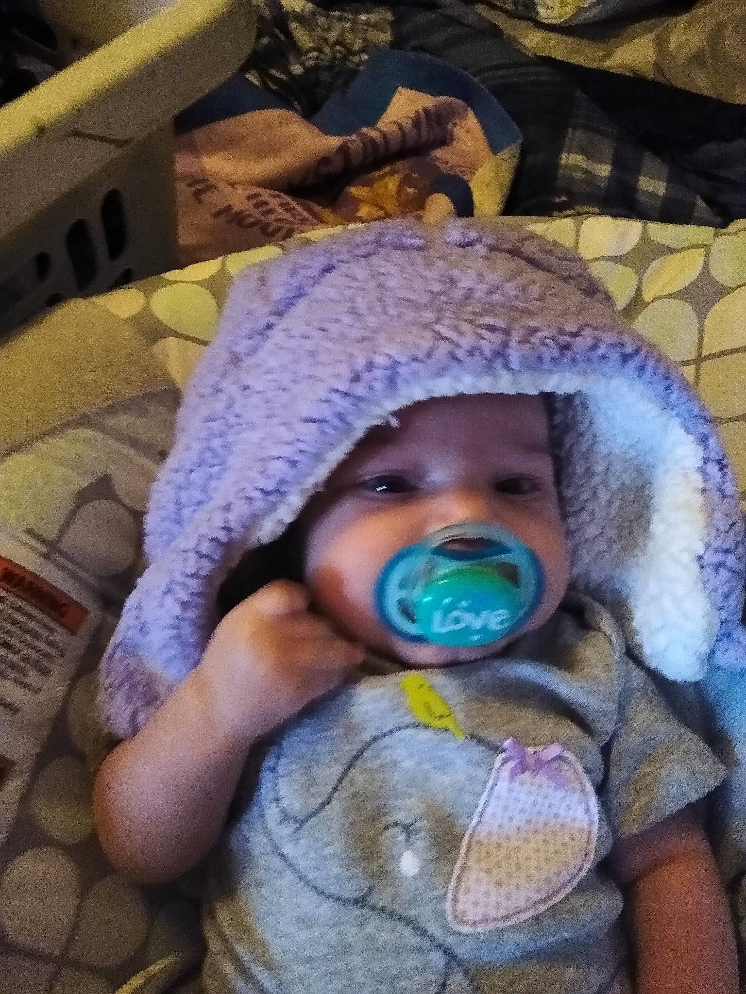 Nova Lynn is registered to the contest to win money with this photo: baby, baby_products, baby_safety, baby_sleeping, baby_toddler_clothing, beanie, blanket, bonnet, child, comfort, craft, knit_cap, knitting, linens, person, product, textile, thread, toddler, wool