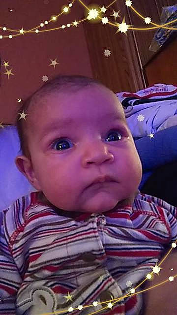 Nova Lynn joined the competition — help win amazing prizes! baby, baby_toddler_clothing, cheek, child, chin, cool, ear, eyebrow, eyelash, forehead, iris, lip, mouth, nose, organ, person, pink, purple, skin, toddler