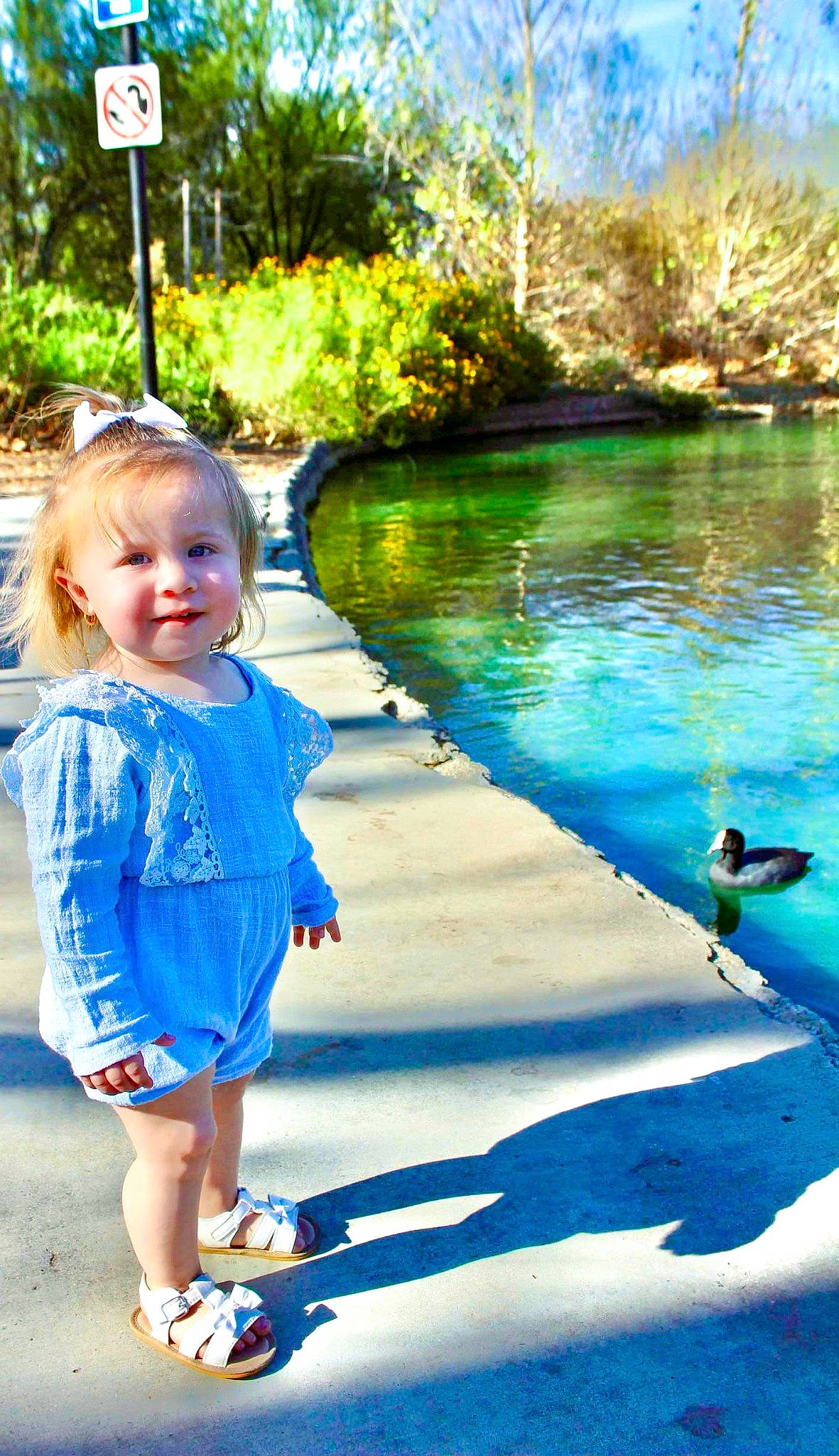 Isabella Ponciano is registered to the contest to win money with this photo: aqua, azure, baby, baby_toddler_clothing, bird, blue, fun, grass, green, happy, lake, leisure, people_in_nature, person, plant, recreation, summer, toddler, tree, vertebrate