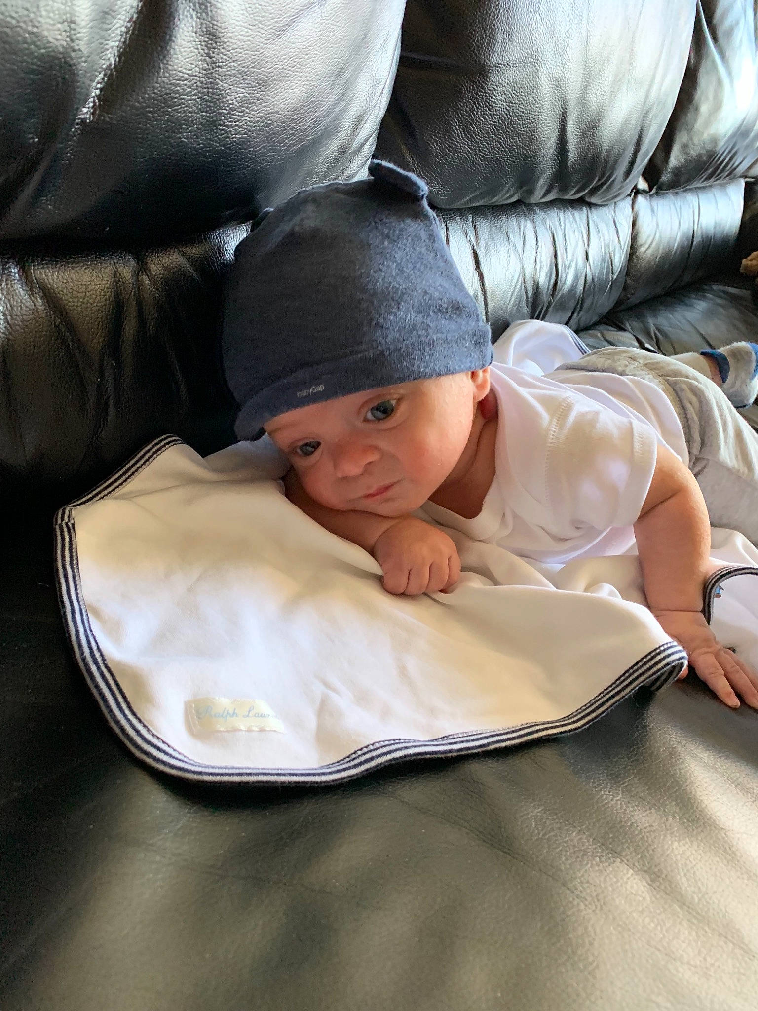 Jensen is registered to the contest to win money with this photo: baby, child, comfort, nap, person, sleep