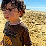beach, boy, child, clothing, coast, face, hair, head, male, nature, outdoors, person, photography, portrait, rock, sea, shoreline, sleeve, t_shirt, water