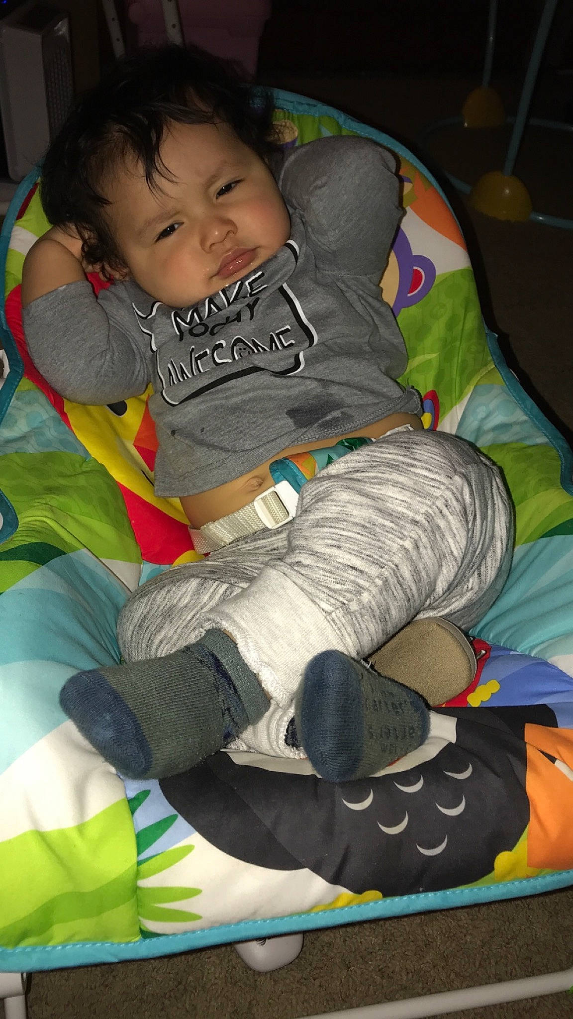 Elijah joined the competition — help win amazing prizes! baby, child, leg, nap, person, sitting, sleep, toddler