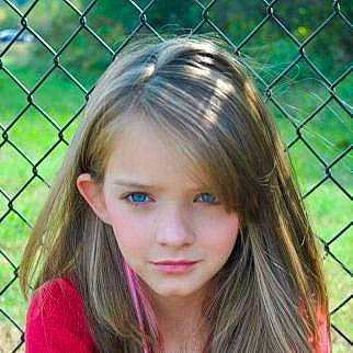 Chelsey is registered to the contest to win money with this photo: bangs, black_hair, blond, brown_hair, cheek, child, child_model, ear, eye, eyebrow, face, forehead, girl, hair, hair_coloring, hairstyle, head, human_hair_color, iris, long_hair