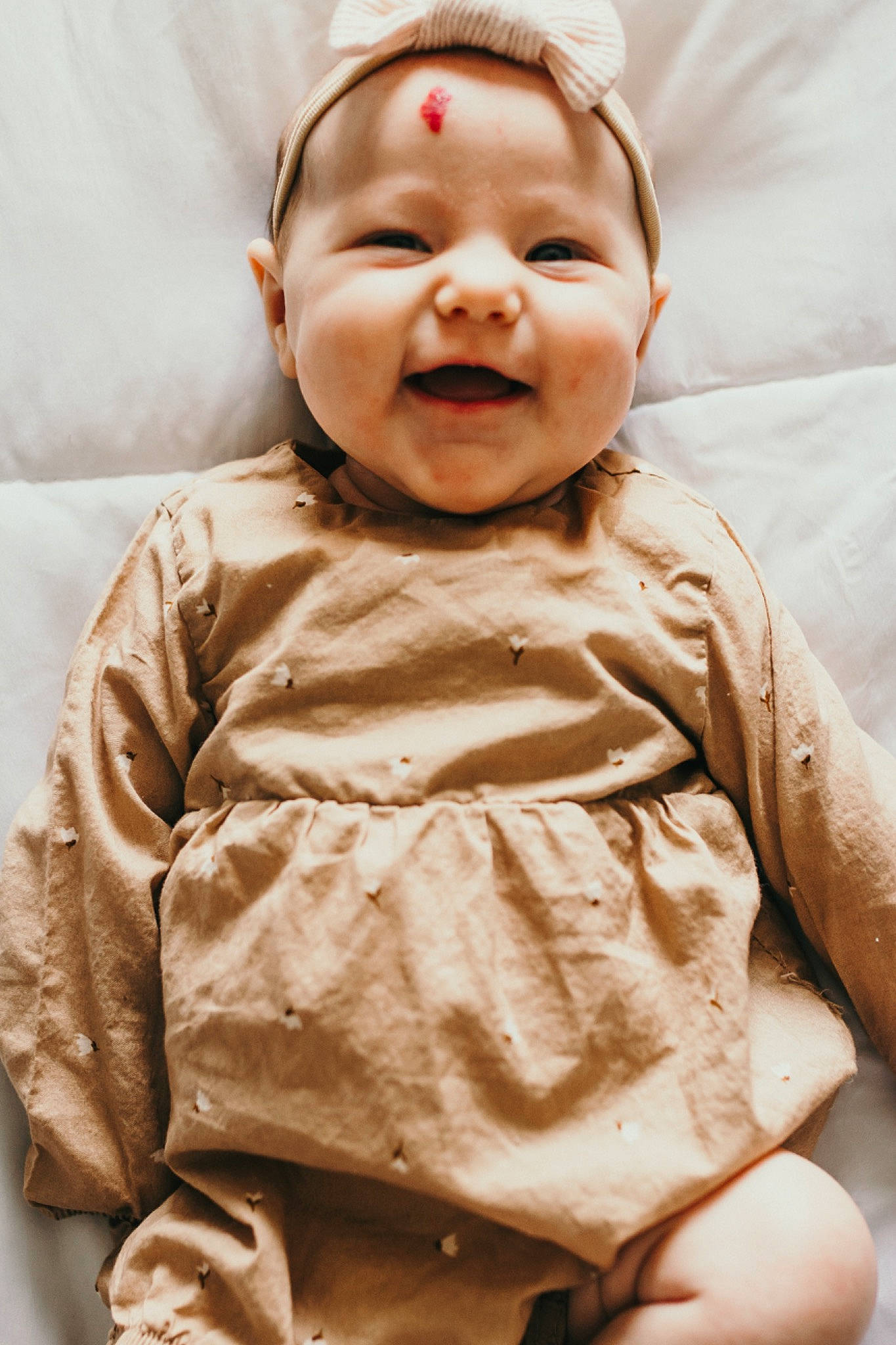 Jolie joined the competition — help win amazing prizes! baby, baby_laughing, baby_toddler_clothing, cheek, child, collar, comfort, eye, face, happy, head, human_body, iris, mouth, nose, person, pink, skin, sleeve, smile