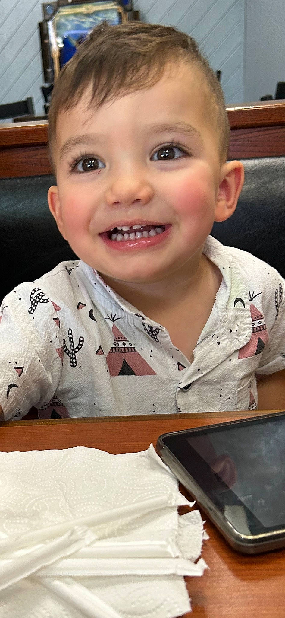 John joined the competition — help win amazing prizes! baby, baby_toddler_clothing, carmine, cheek, child, chin, eye, face, facial_expression, forehead, fun, happy, head, iris, joy, lip, nose, person, skin, smile