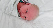 Lincoln joined the competition — help win amazing prizes! newborn, baby, infant, blanket, white, bed, quilt, wrapped, sleeping, portrait, soft_light, hospital_blanket, cute, child, face, skin, head, lying_down, rest, peaceful