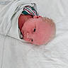newborn, baby, infant, blanket, white, bed, quilt, wrapped, sleeping, portrait, soft_light, hospital_blanket, cute, child, face, skin, head, lying_down, rest, peaceful