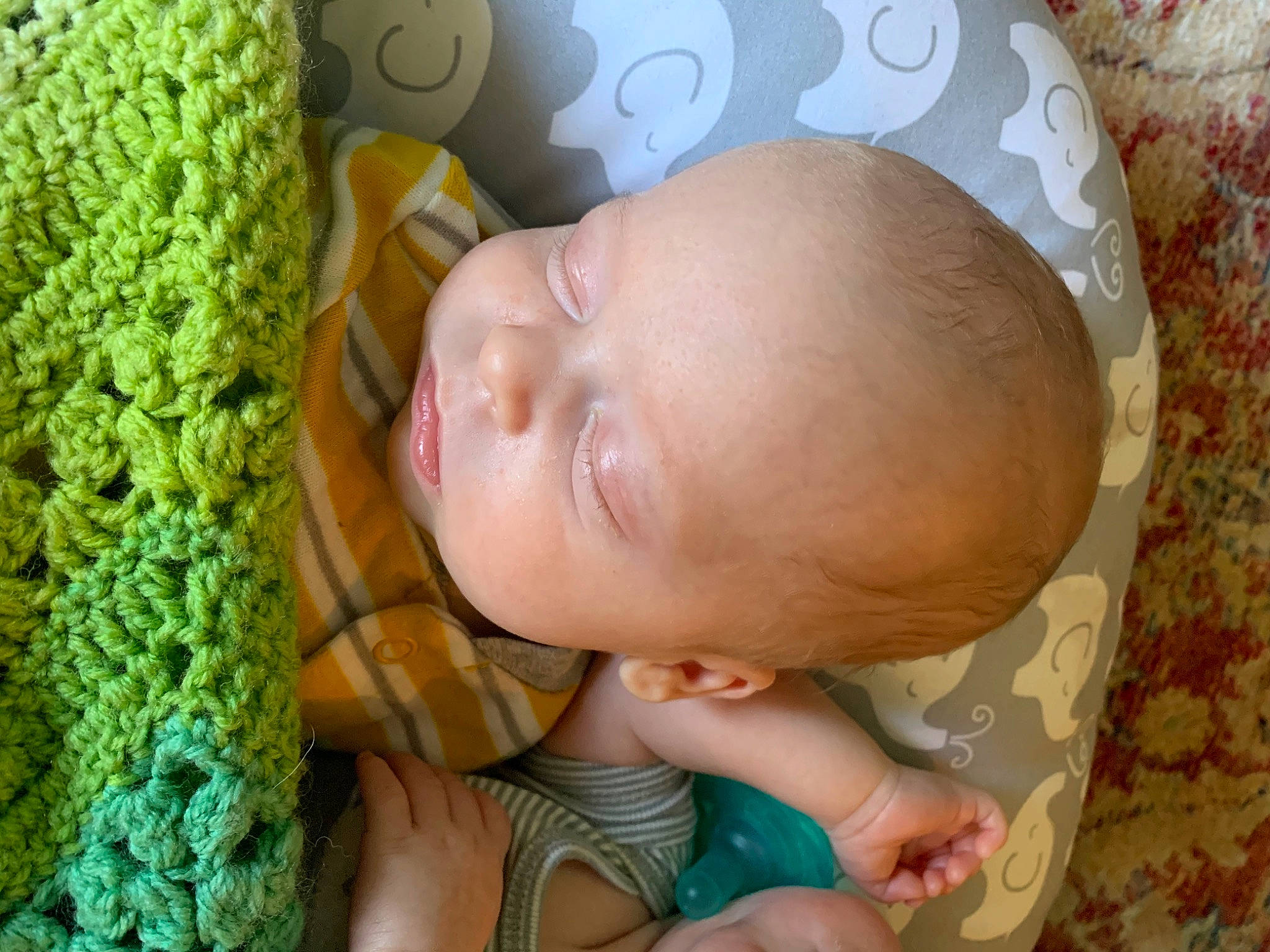 Theodore is registered to the contest to win money with this photo: art, baby, baby_sleeping, cheek, child, crochet, ear, eye, face, head, knitting, mouth, nap, nose, person, skin, sleep, textile, toddler, wool