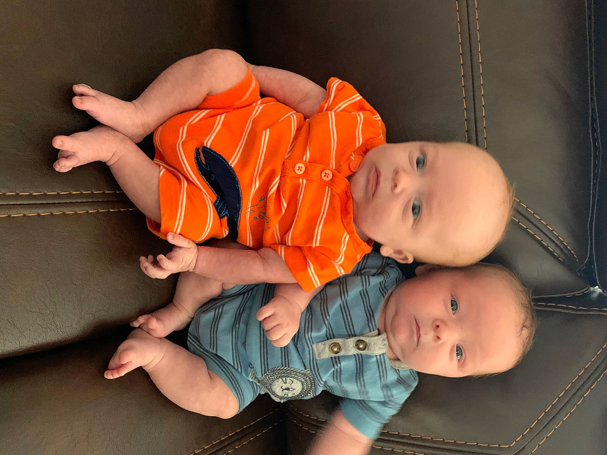 Theodore is registered to the contest to win money with this photo: arm, baby, child, finger, muscle, orange, person, toddler