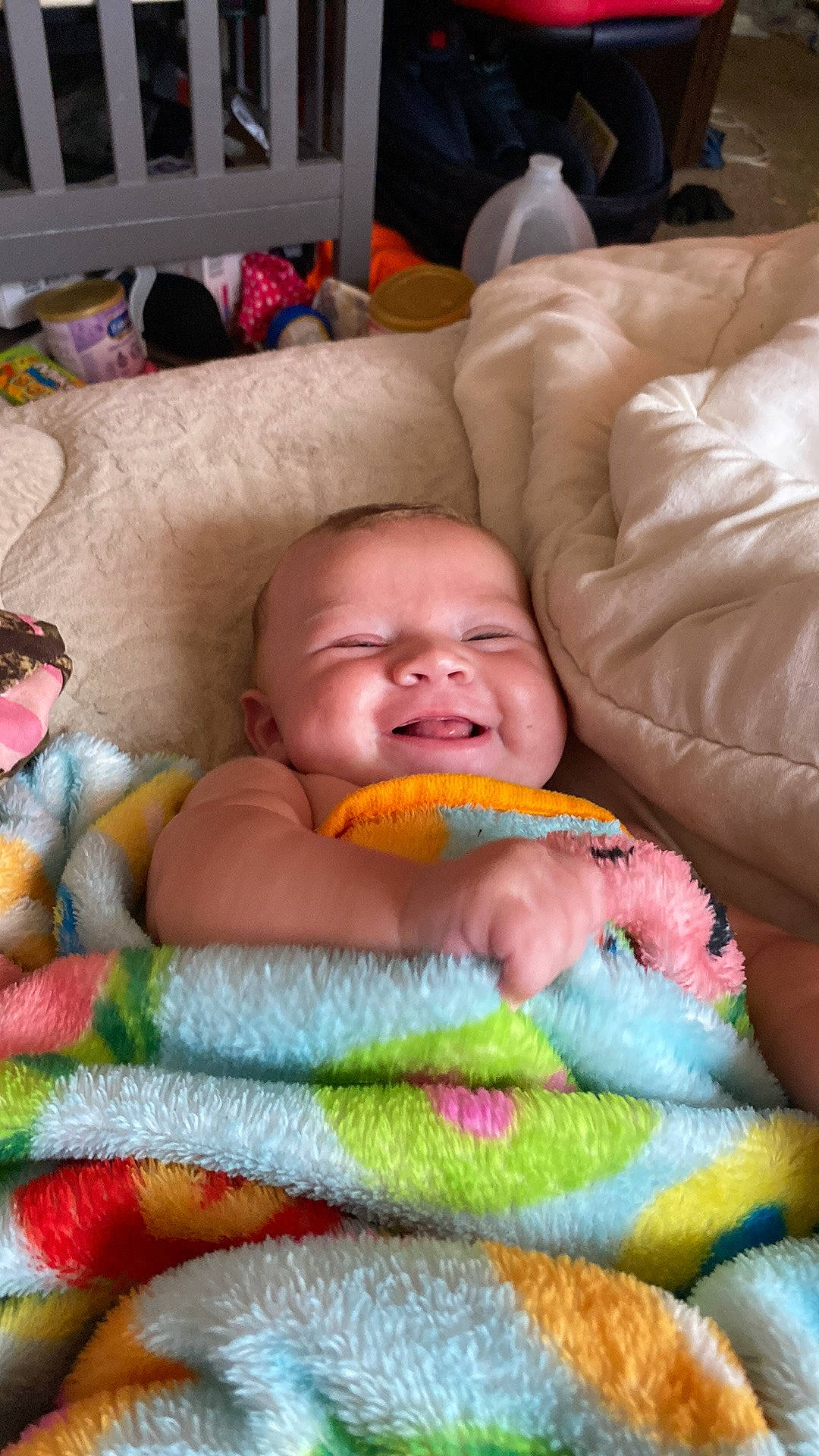 Levi joined the competition — help win amazing prizes! baby, baby_products, baby_sleeping, bedtime, cheek, child, comfort, flooring, head, iris, joy, linens, mouth, nap, person, room, skin, textile, toddler, wool