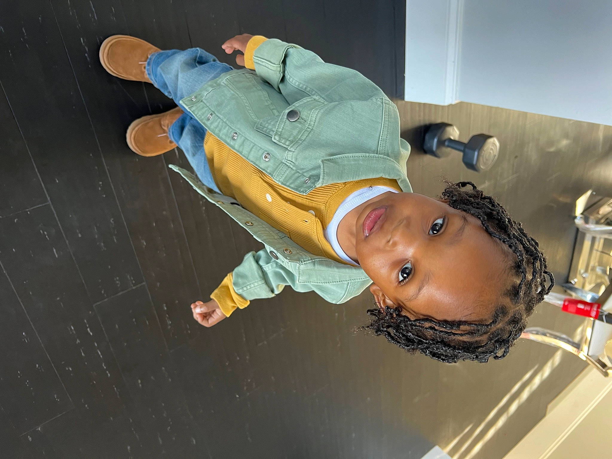 Demetrius joined the competition — help win amazing prizes! elbow, flash_photography, fun, person, personal_protective_equipment, space, toddler, vehicle_door