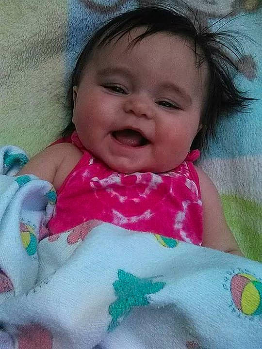 Lilly joined the competition — help win amazing prizes! beauty, cheek, child, eye, face, facial_expression, girl, head, human_hair_color, infant, iris, lip, mouth, nose, pink, product, skin, smile, textile, toddler