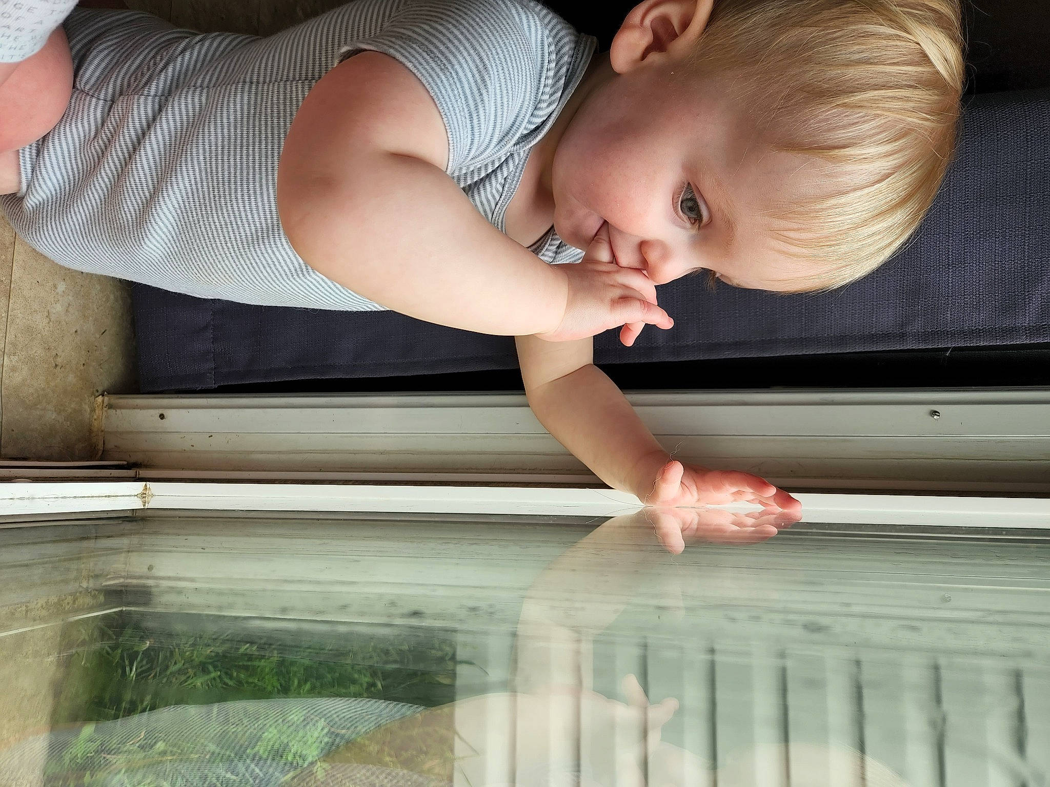 Christian is registered to the contest to win money with this photo: arm, baby, eye, finger, hair, hairstyle, hand, head, human_body, joint, leg, light, muscle, organ, person, photograph, shoulder, skin, standing, water