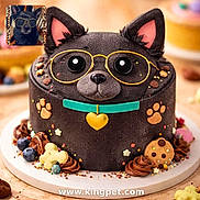 Rocky joined the competition — help win amazing prizes! animal_theme, blueberries, cake, celebration, chocolate, collar, colorful, cookies, cute, dessert, dog, dog_face, fondant, food, glasses, heart_tag, inset_photo, paw_prints, pet, sprinkles