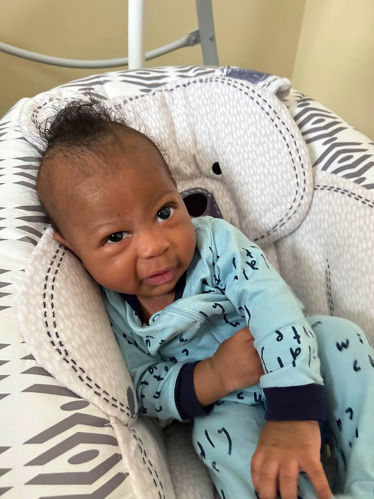 Eorn is registered to the contest to win money with this photo: baby, baby_products, baby_safety, baby_sleeping, baby_toddler_clothing, cheek, child, chin, comfort, eye, happy, headgear, linens, nose, person, skin, sleeve, smile, textile, toddler