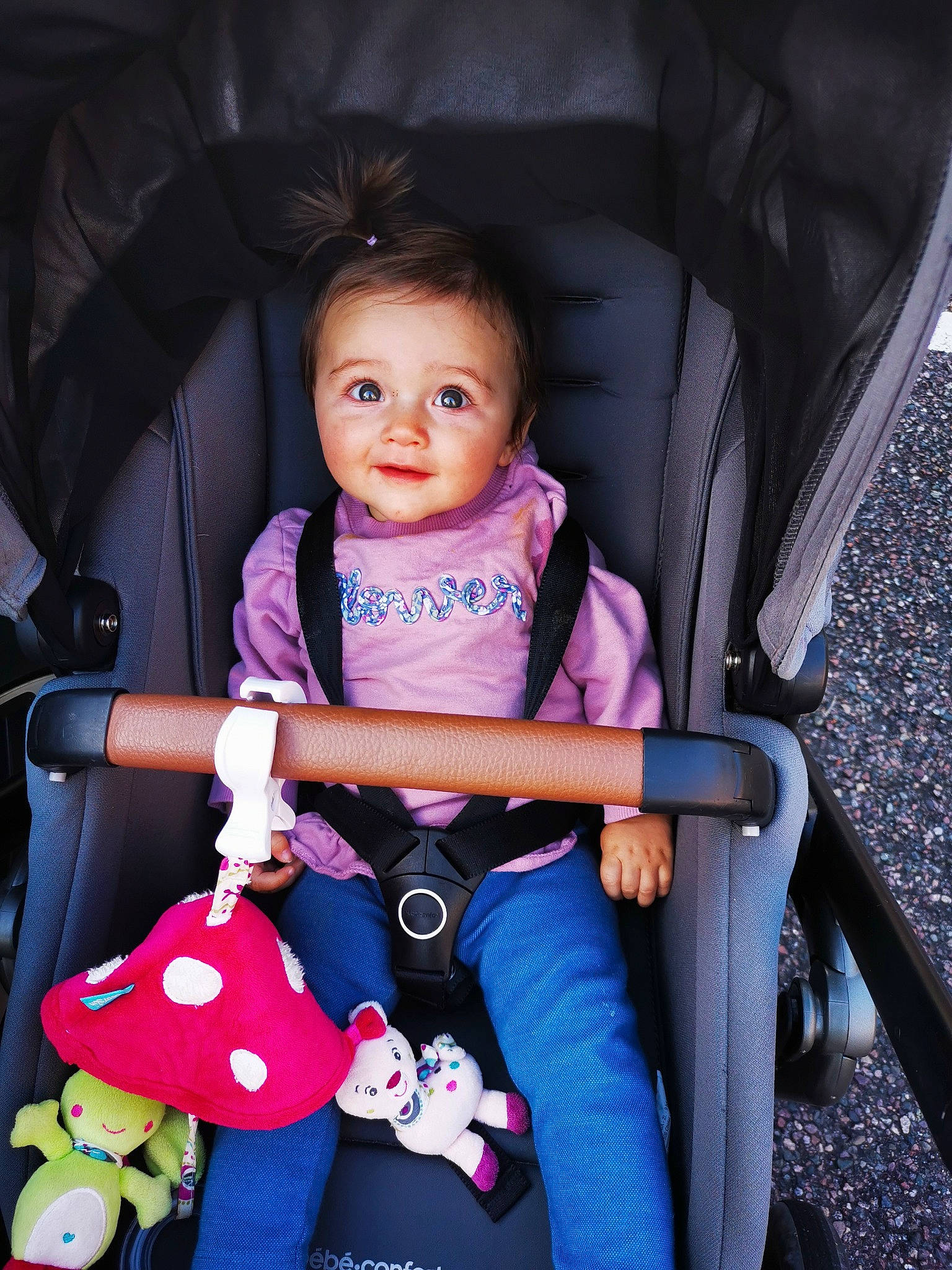 Lilas a rejoint le concours — aidez-le/la à gagner de superbes lots ! auto_part, baby, baby_carriage, baby_products, baby_safety, baby_toddler_clothing, beauty, car_seat, child, comfort, electric_blue, fun, magenta, person, photograph, product, purple, smile, snapshot, toddler