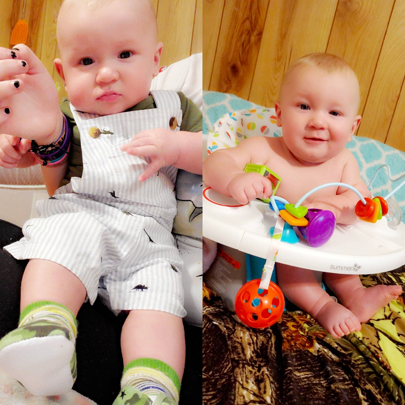 Tracy is registered to the contest to win money with this photo: baby, baby_products, baby_toddler_clothing, cheek, child, eye, finger, happy, joy, leg, person, photography, pink, play, product, sibling, sitting, skin, toddler