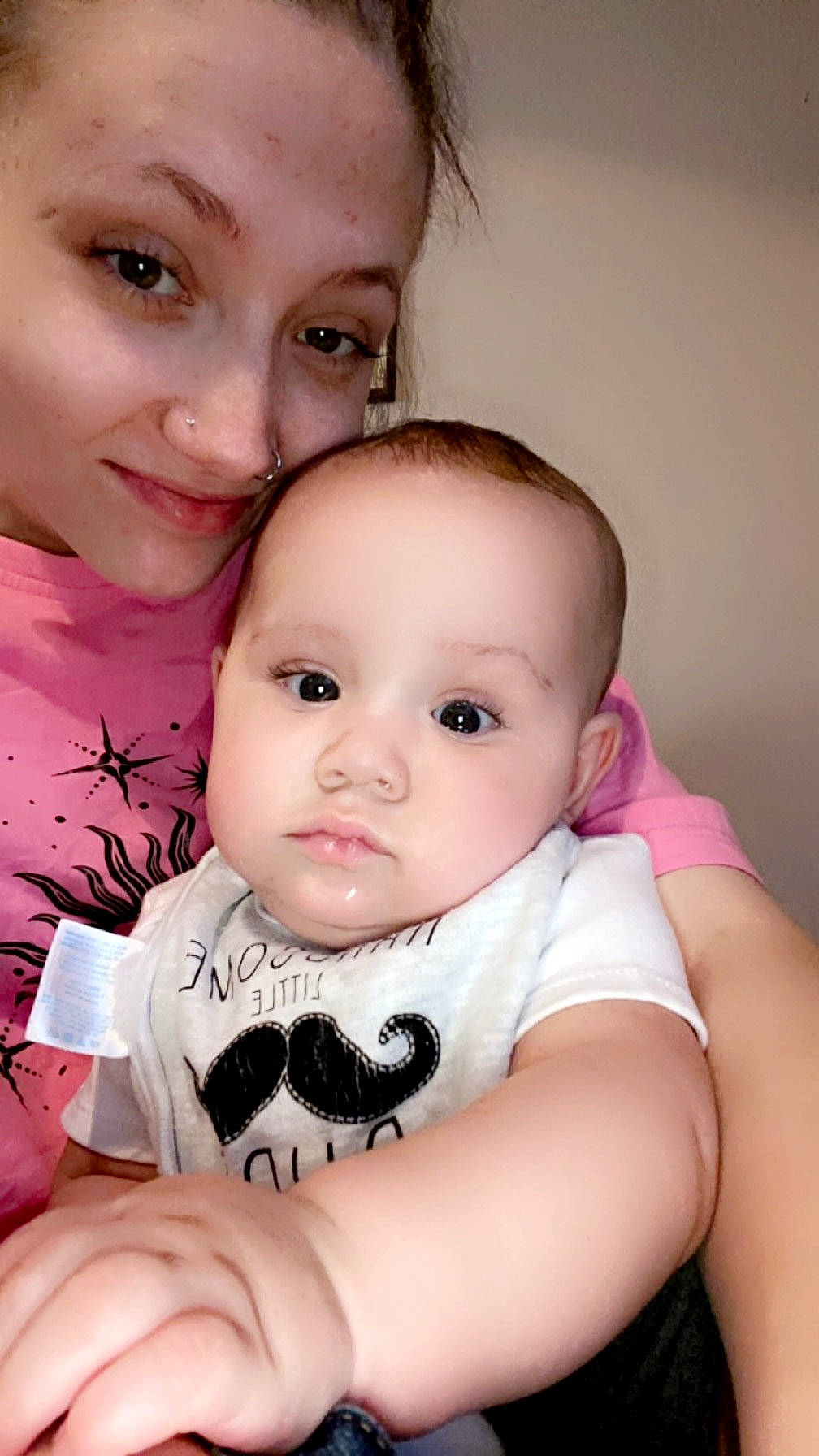 Kayson joined the competition — help win amazing prizes! baby, baby_toddler_clothing, cheek, child, eye, eyebrow, eyelash, face, flash_photography, gesture, happy, iris, joy, lip, neck, nose, person, pink, skin, sleeve