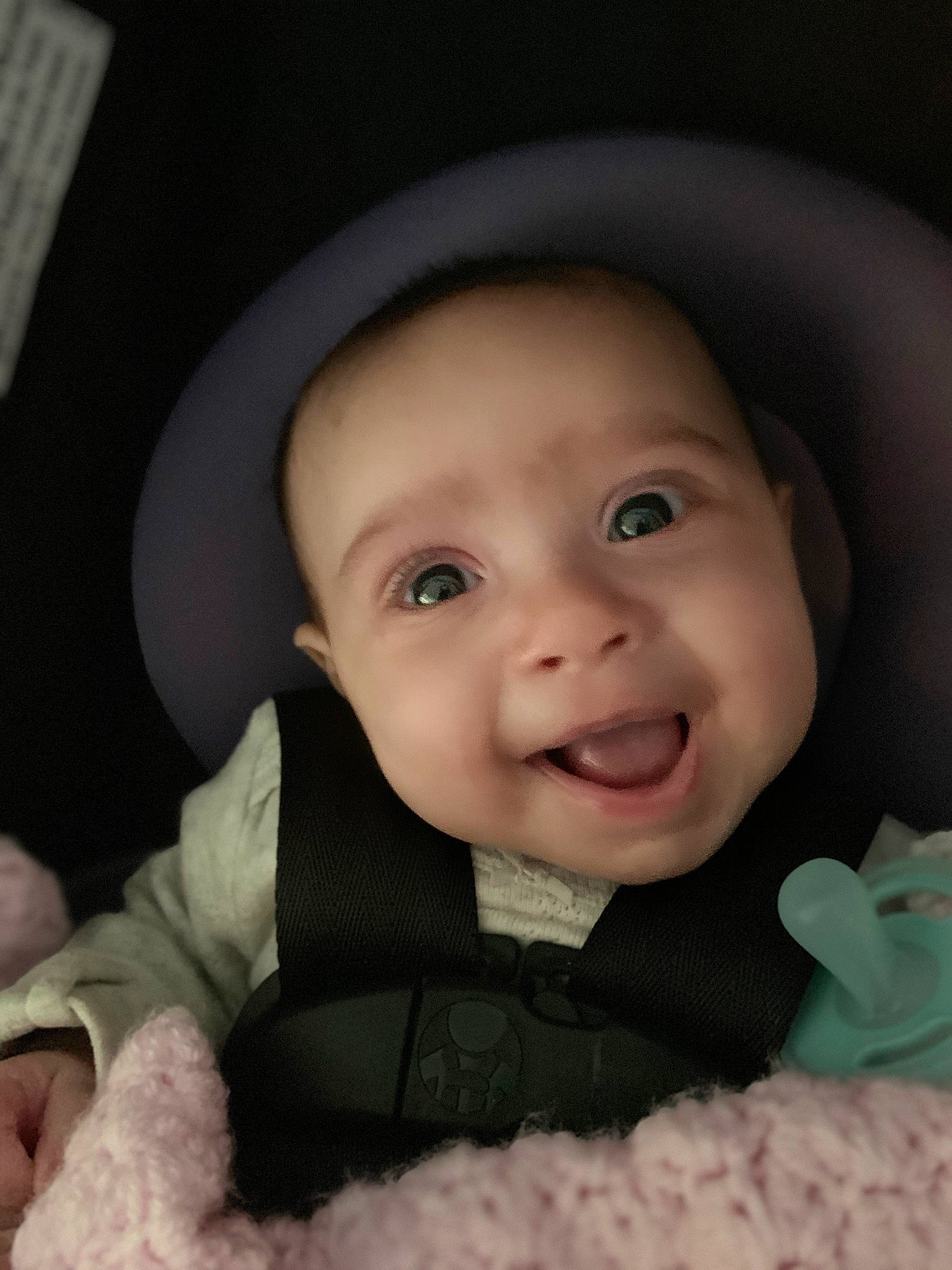 Pandora joined the competition — help win amazing prizes! baby, black, cheek, chin, comfort, eye, eyebrow, facial_expression, flash_photography, happy, hat, iris, lip, mouth, nose, outerwear, person, skin, sleeve, smile