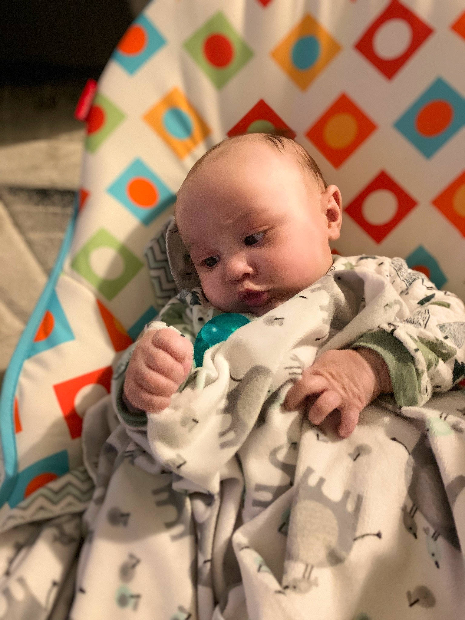 Jasiah joined the competition — help win amazing prizes! baby, baby_toddler_clothing, cheek, child, chin, comfort, eye, face, finger, gesture, head, iris, linens, lip, people, person, product, skin, sleeve, textile