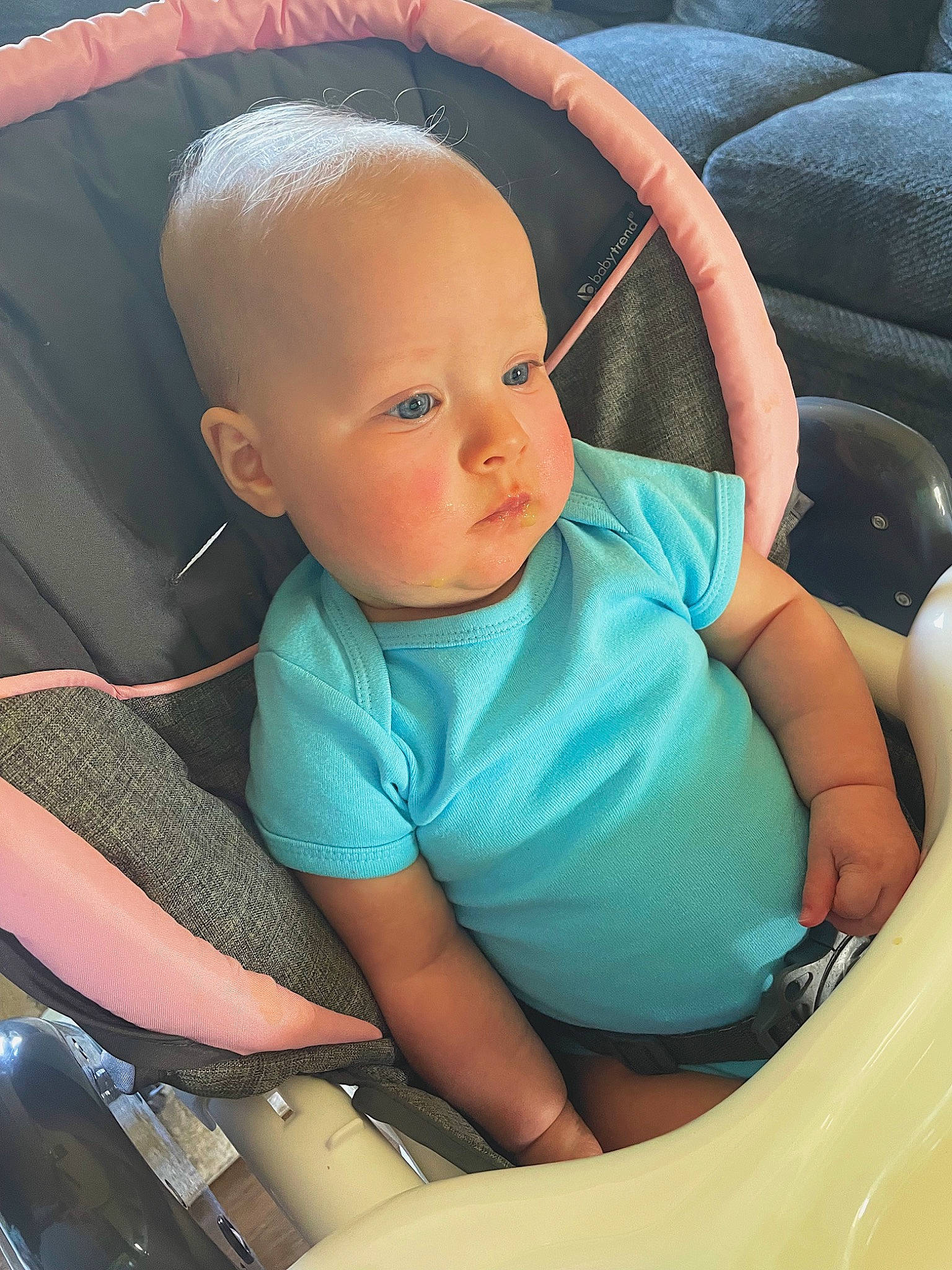 Alaina joined the competition — help win amazing prizes! auto_part, automotive_design, baby, baby_carriage, baby_in_car_seat, baby_products, baby_safety, baby_toddler_clothing, car_seat, car_seat_cover, child, comfort, electric_blue, family_car, person, product, seat_belt, sitting, skin, toddler