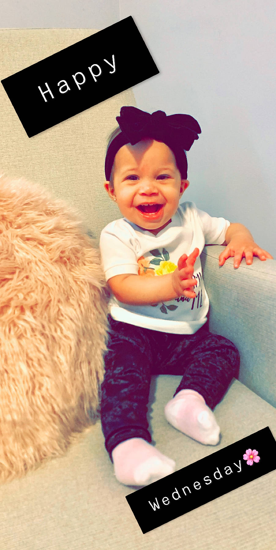 Jayde is registered to the contest to win money with this photo: baby, baby_products, baby_toddler_clothing, beanie, cap, child, child_model, fun, fur, headgear, pattern, person, photo_caption, photography, play, product, toddler