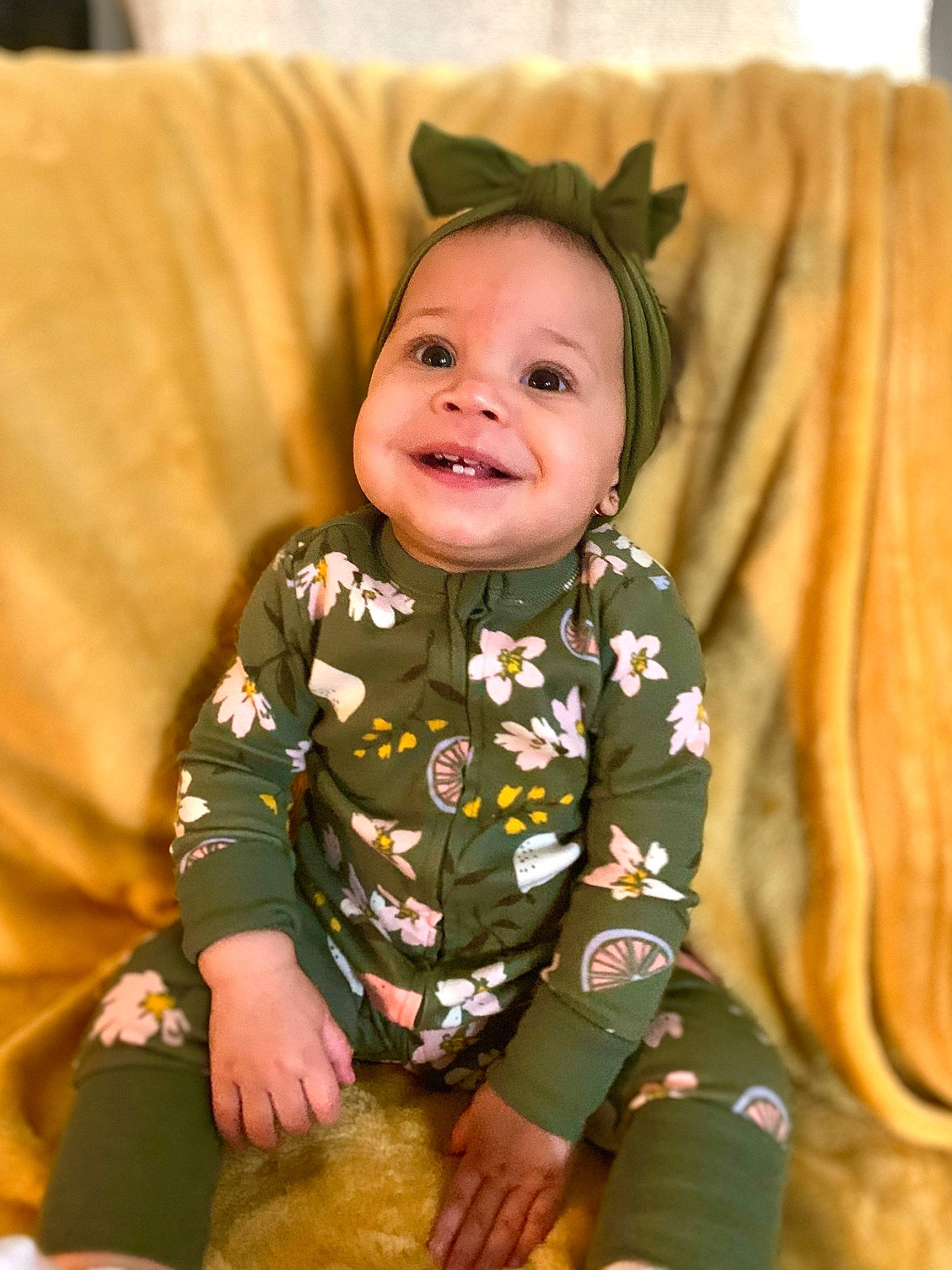 Jayde joined the competition — help win amazing prizes! baby, baby_toddler_clothing, cheek, child, face, fawn, happy, head, joy, person, sitting, skin, sleeve, smile, toddler