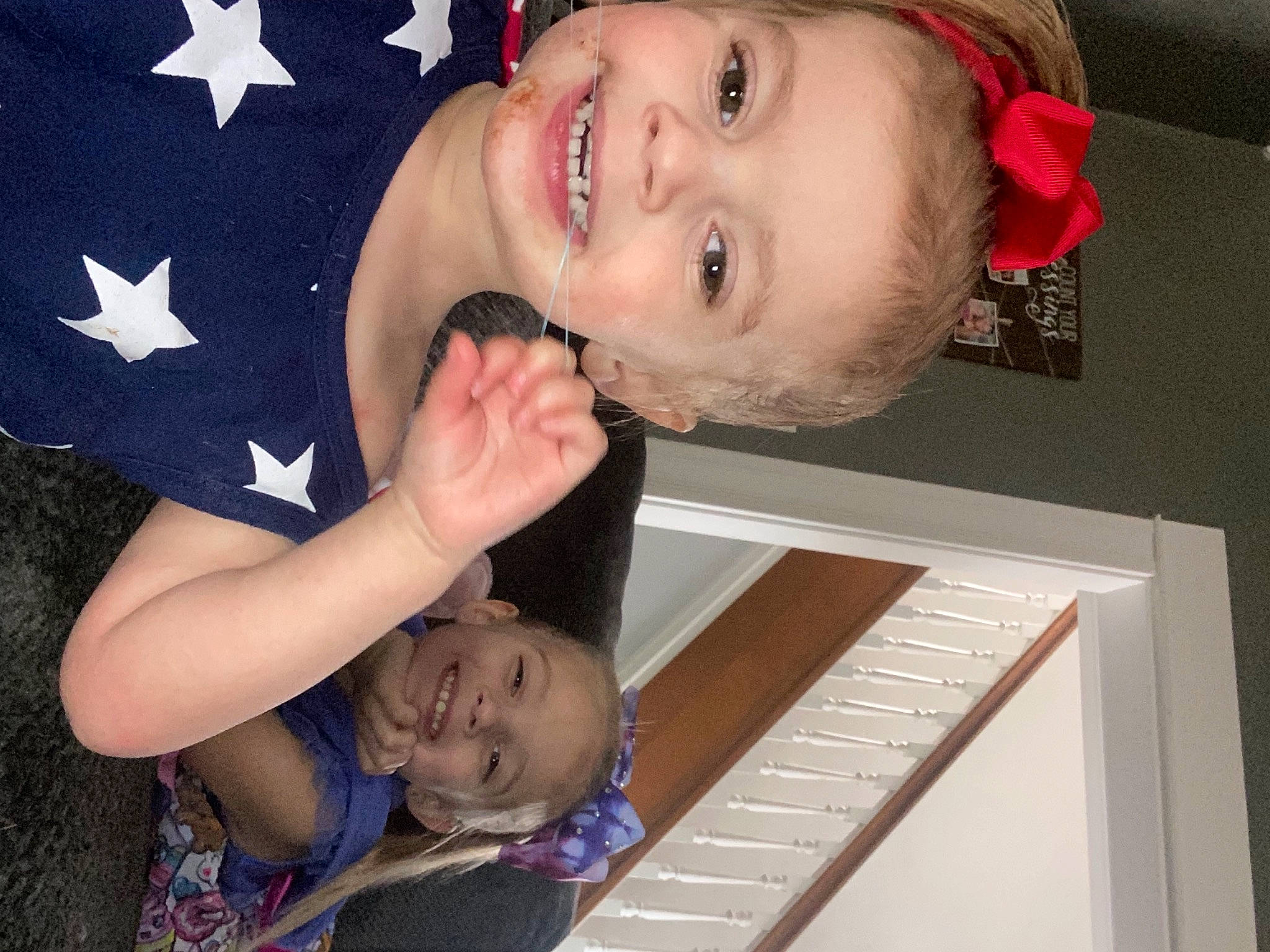 Ainsley joined the competition — help win amazing prizes! arm, cheek, clothing, eye, face, facial_expression, finger, fun, gesture, hair, hairstyle, happy, head, joy, organ, person, photograph, red, skin, smile