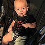 Felix joined the competition — help win amazing prizes! toddler, child, stroller, black_clothing, shorts, baby, indoor, seatbelt, smiling, blue_eyes, light_skin, wooden_floor, baby_boy, face, person, happy, sitting, straps, casual, comfortable