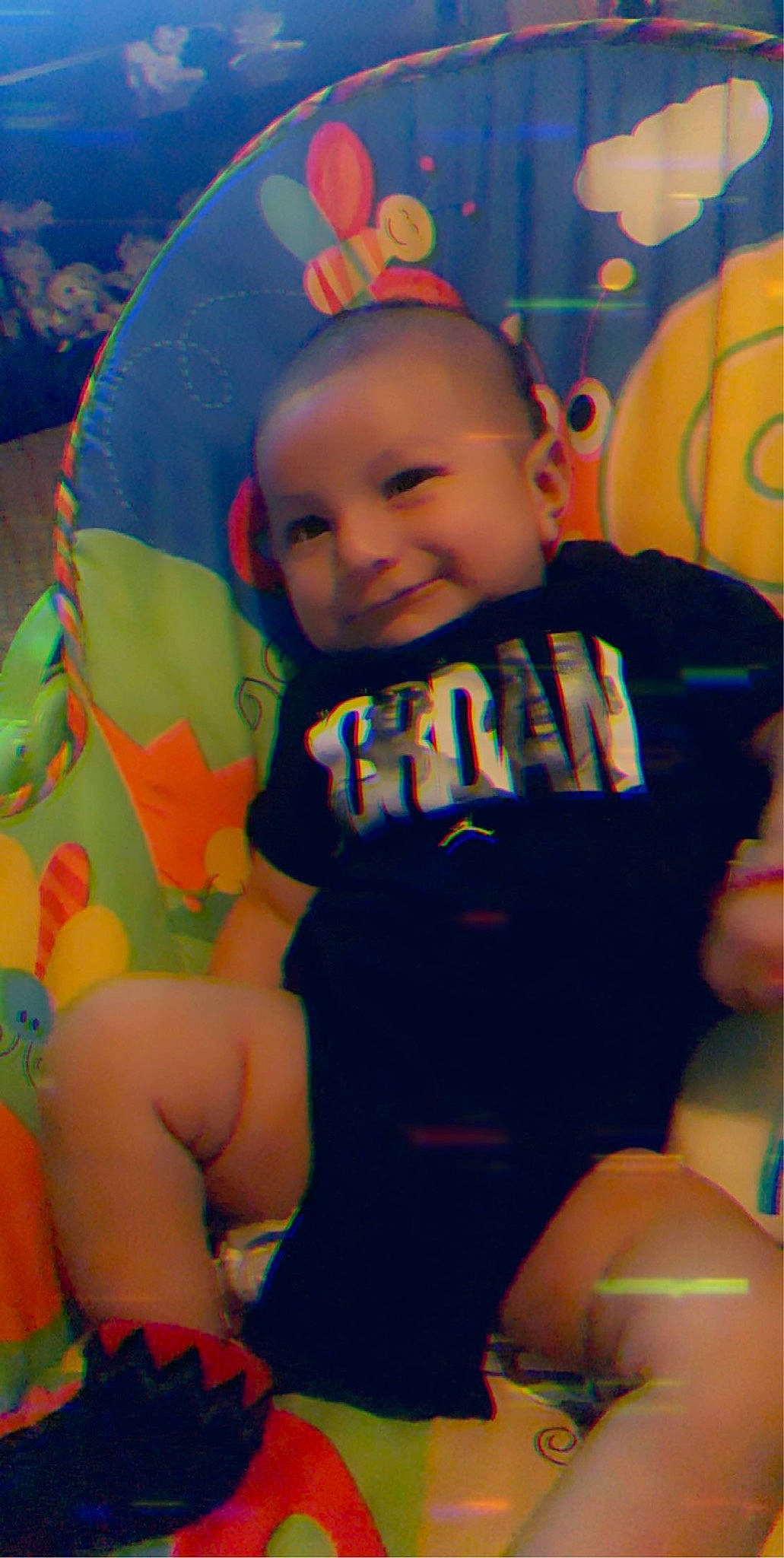 Noel is registered to the contest to win money with this photo: baby, child, person, play, product, smile, toddler