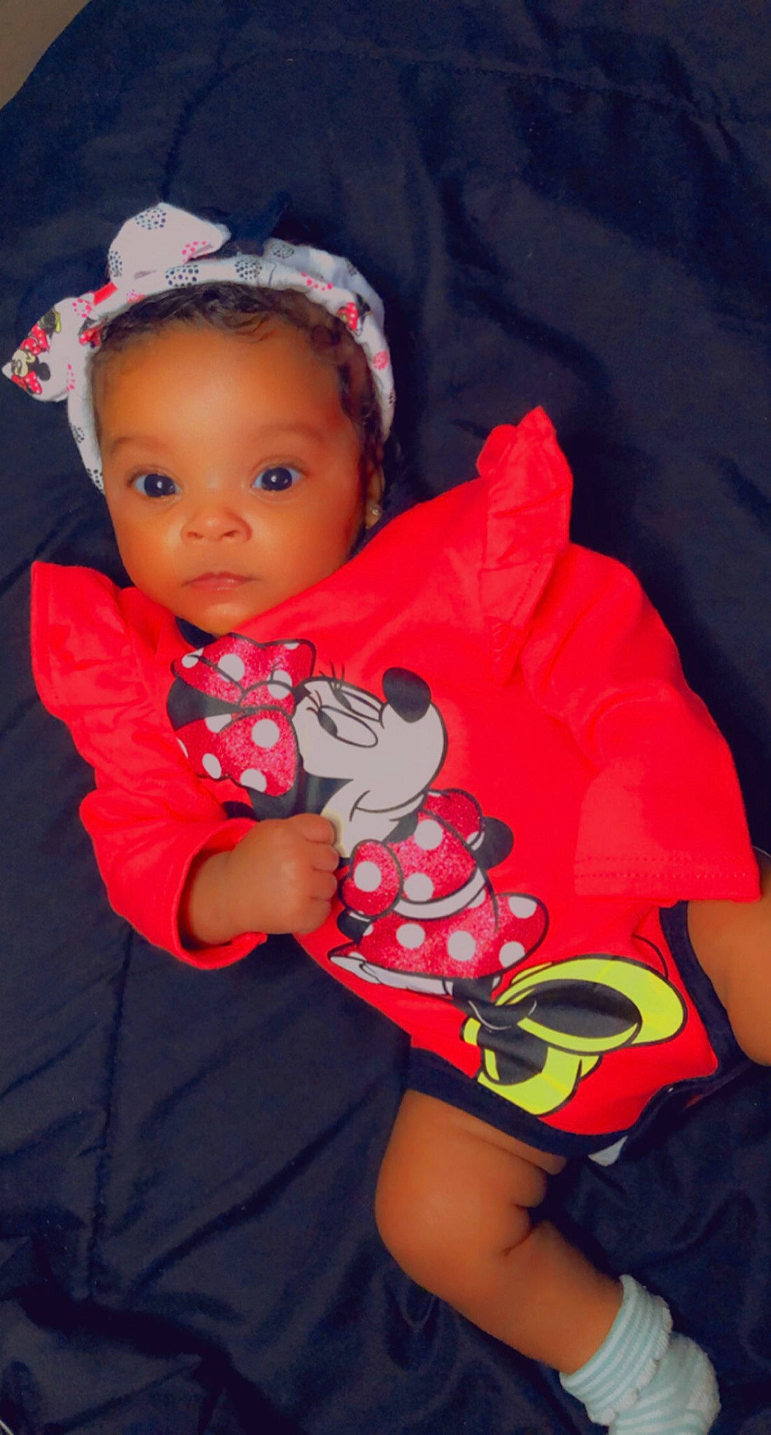 Malani joined the competition — help win amazing prizes! active_shirt, baby, baby_products, baby_toddler_clothing, bracelet, carmine, costume, costume_accessory, embellishment, hair_accessory, headband, headpiece, hood, person, pink, red, stuffed_toy, toddler, toy