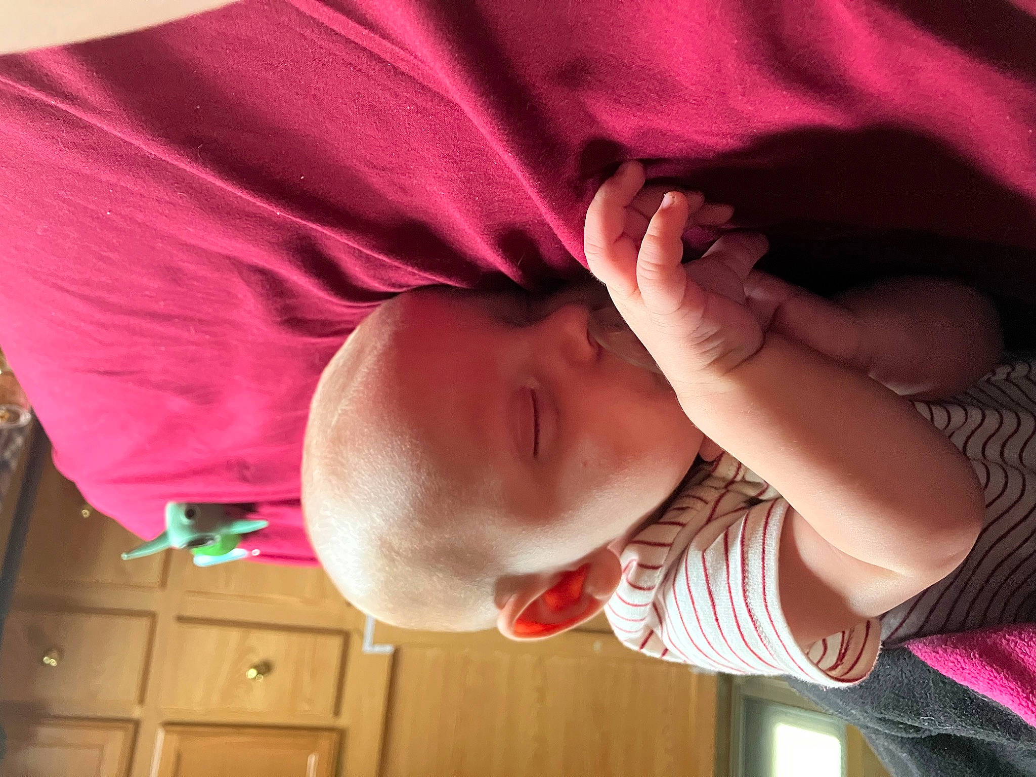 Bentley joined the competition — help win amazing prizes! baby, baby_toddler_clothing, cabinetry, cheek, comfort, drawer, finger, gesture, happy, head, lip, mouth, neck, nose, person, pink, skin, sleeve, toddler, white