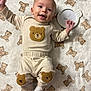 Elohim is registered to the contest to win money with this photo: baby, baby_outfit, bear, blanket, child, clothing, cute, cute_baby, frame, happy, infant, lying_down, pattern, playful, portrait, smiling, soft, teddy_bear, white_socks, young_child