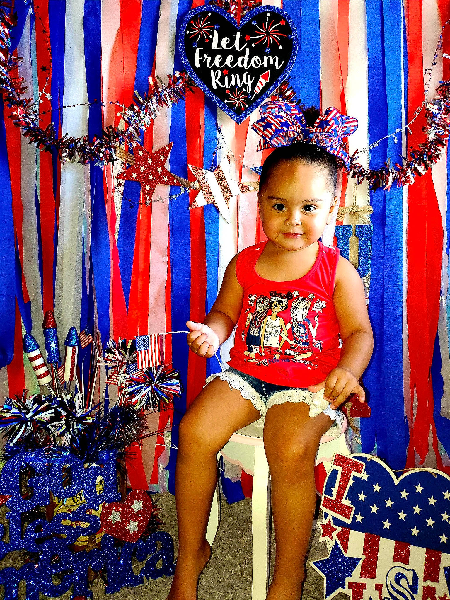 Carly joined the competition — help win amazing prizes! blue, child, child_model, electric_blue, fun, joy, person, textile, toddler