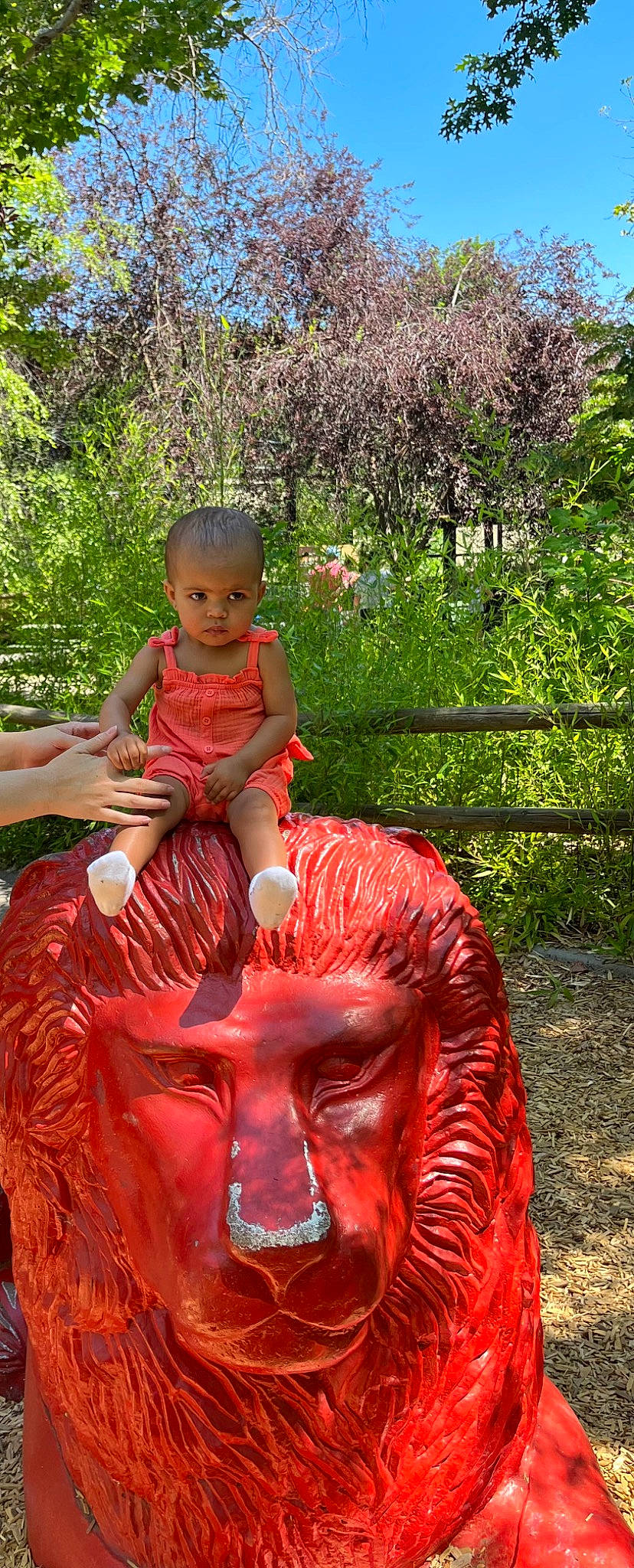 Illyana joined the competition — help win amazing prizes! art, botany, costume, event, fun, garden, grass, happy, lawn_ornament, leisure, magenta, person, pink, plant, recreation, sculpture, shrub, toddler, tree, trunk