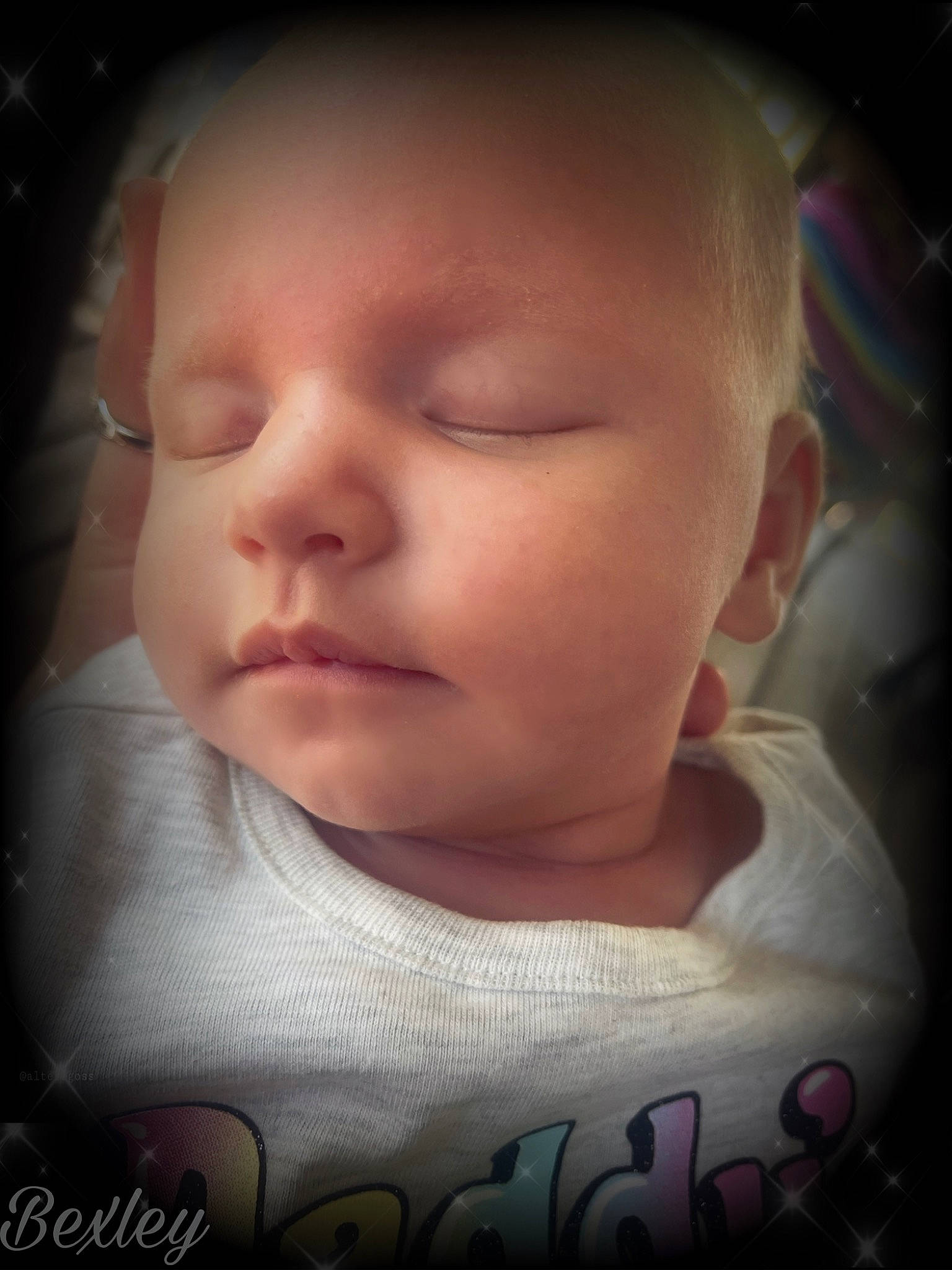 Bexley joined the competition — help win amazing prizes! baby, baby_toddler_clothing, cheek, child, chin, comfort, eye, eyebrow, eyelash, face, flash_photography, hand, happy, iris, lip, mouth, nose, person, pink, skin