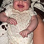Evelyn is registered to the contest to win money with this photo: baby, babylaughing, blanket, bodypart, cushion, face, finger, hand, happy, head, homedecor, laughing, mouth, newborn, person, photography, portrait, quilt, smile, teeth
