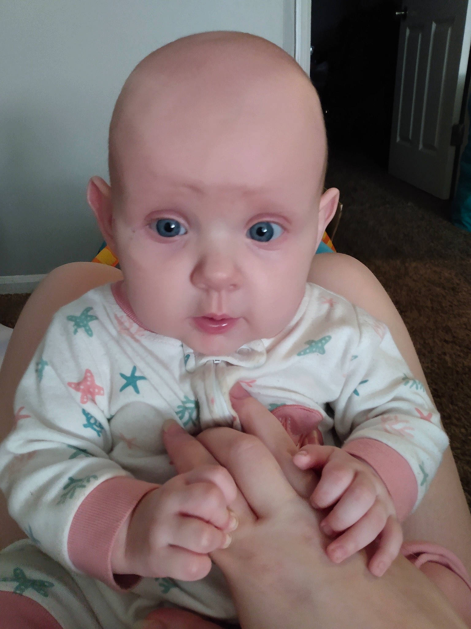 Lillith joined the competition — help win amazing prizes! baby, baby_toddler_clothing, cheek, chest, child, chin, comfort, eye, eyebrow, gesture, hand, iris, lip, mouth, nail, person, skin, sleeve, stomach, thumb