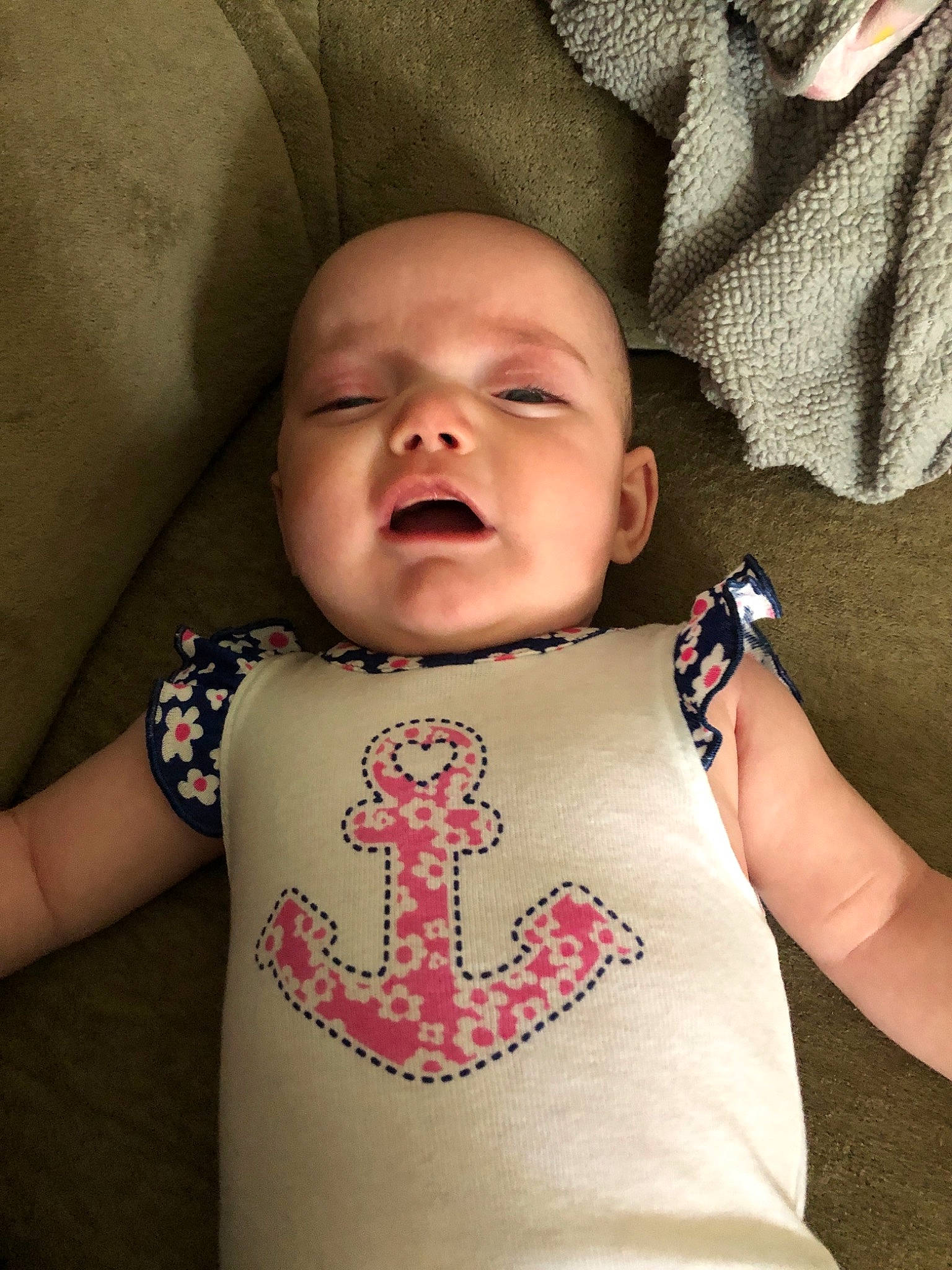 Isabella joined the competition — help win amazing prizes! arm, baby, baby_toddler_clothing, cheek, child, facial_expression, finger, gesture, hand, head, human, lip, mouth, neck, person, pink, skin, smile, toddler, tongue