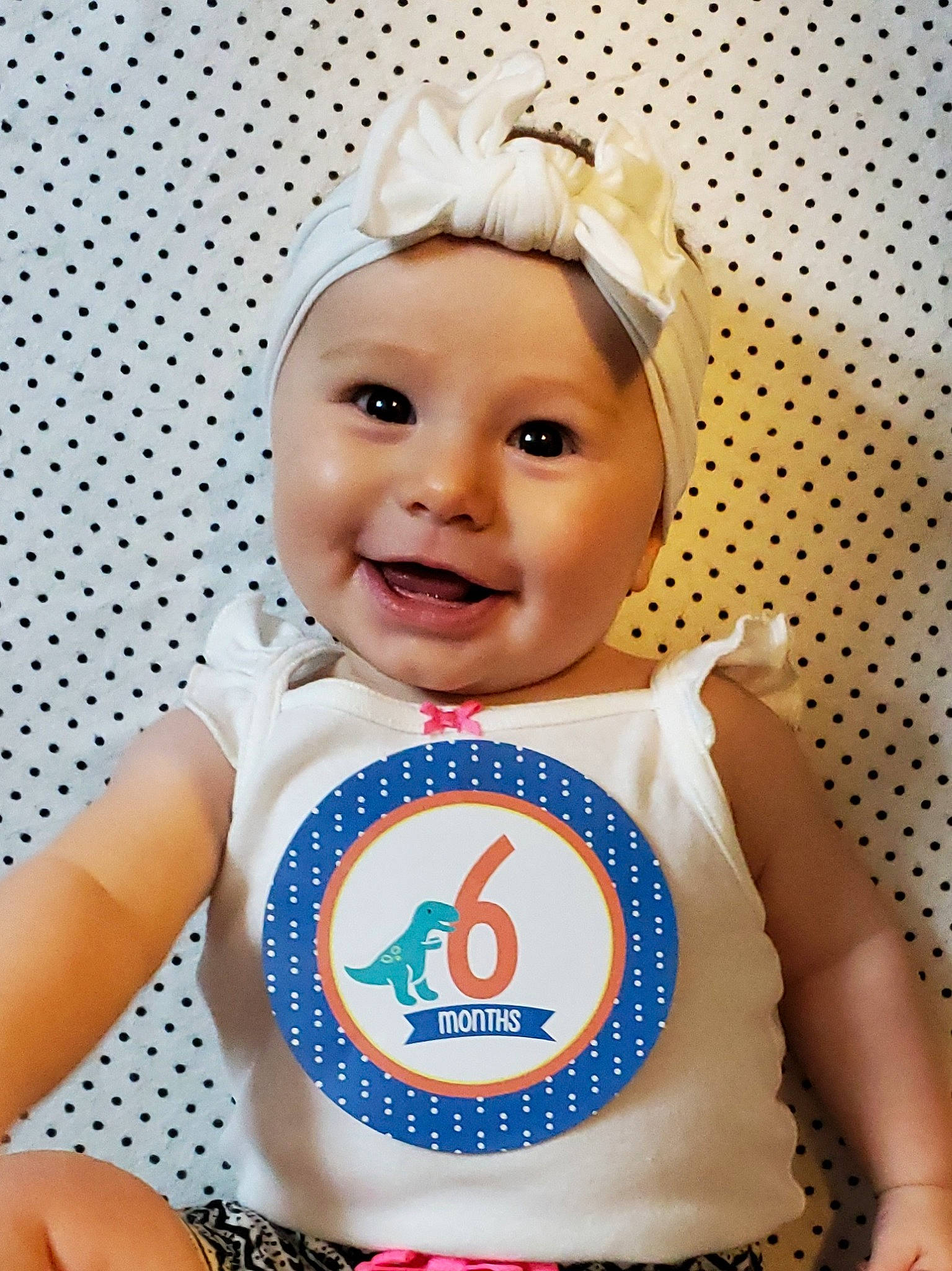 Ayla joined the competition — help win amazing prizes! baby, baby_products, baby_sleeping, baby_toddler_clothing, cheek, child, cool, electric_blue, eye, fashion_accessory, fun, happy, headband, headpiece, headwear, jewellery, joy, person, skin, sleeve