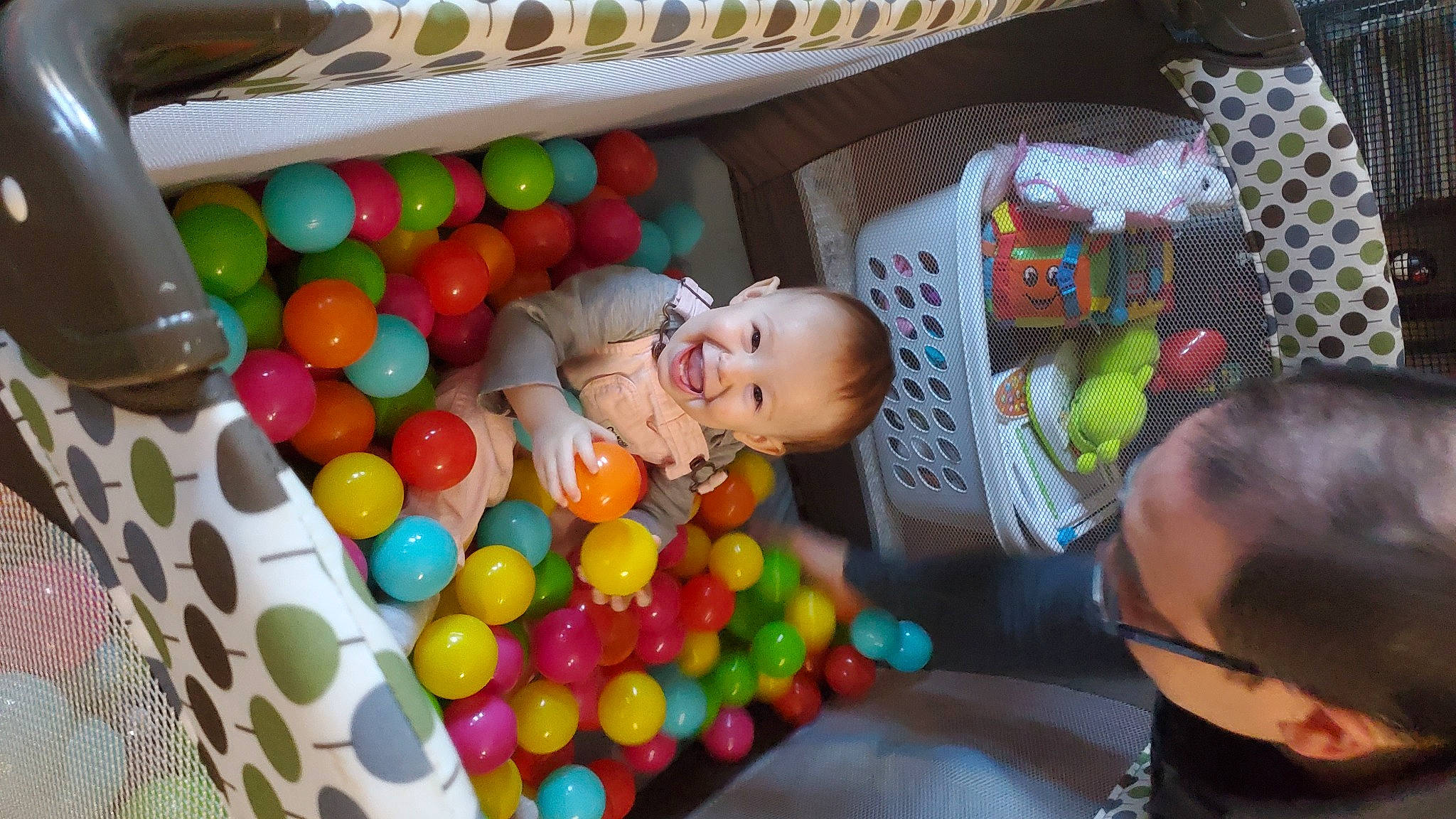 Ayla is registered to the contest to win money with this photo: baby, baby_products, baby_toys, ball, ball_pit, child, comfort, event, eyewear, fun, joy, leisure, person, play, play_yard, recreation, room, sunglasses, sweetness, toddler