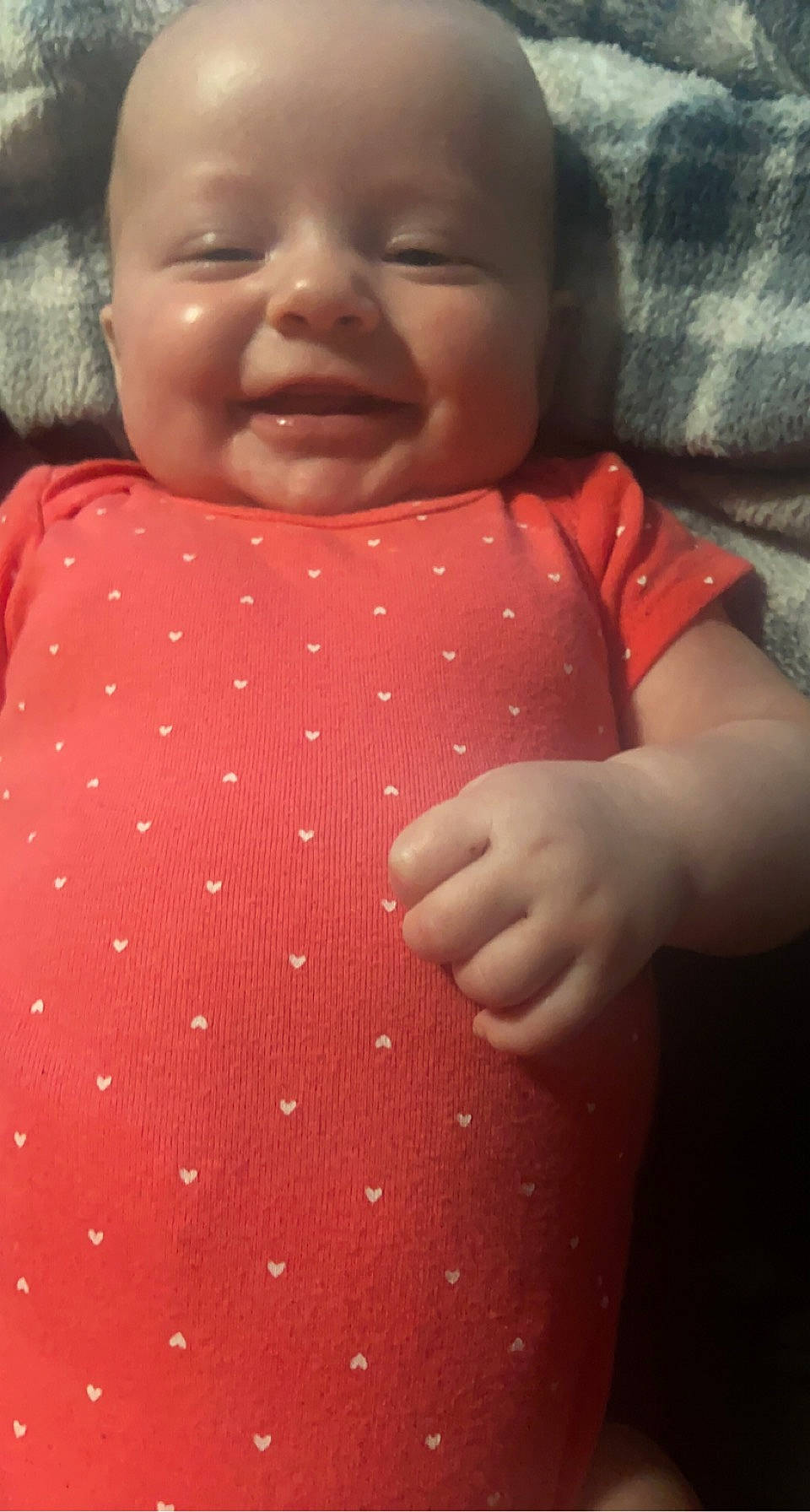 Raynii joined the competition — help win amazing prizes! arm, baby_toddler_clothing, cheek, chin, face, finger, happy, head, human_body, lip, mouth, neck, nose, outerwear, person, pink, skin, sleeve, smile, standing