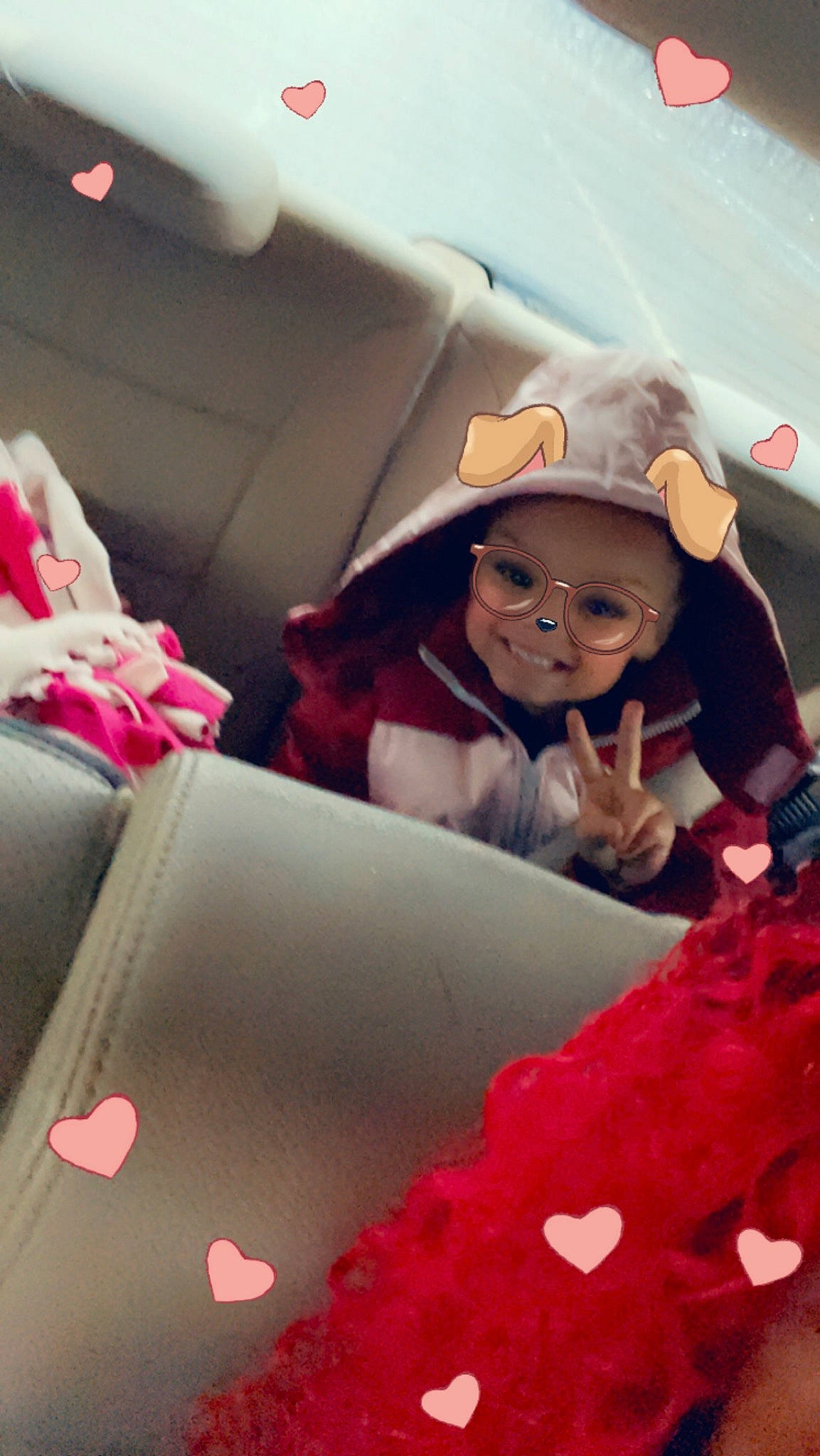 Jaelisse joined the competition — help win amazing prizes! auto_part, automotive_design, automotive_exterior, baseball_cap, car_seat, carmine, design, family_car, fun, fur, glove, happy, hat, joy, magenta, motor_vehicle, person, pink, smile, textile