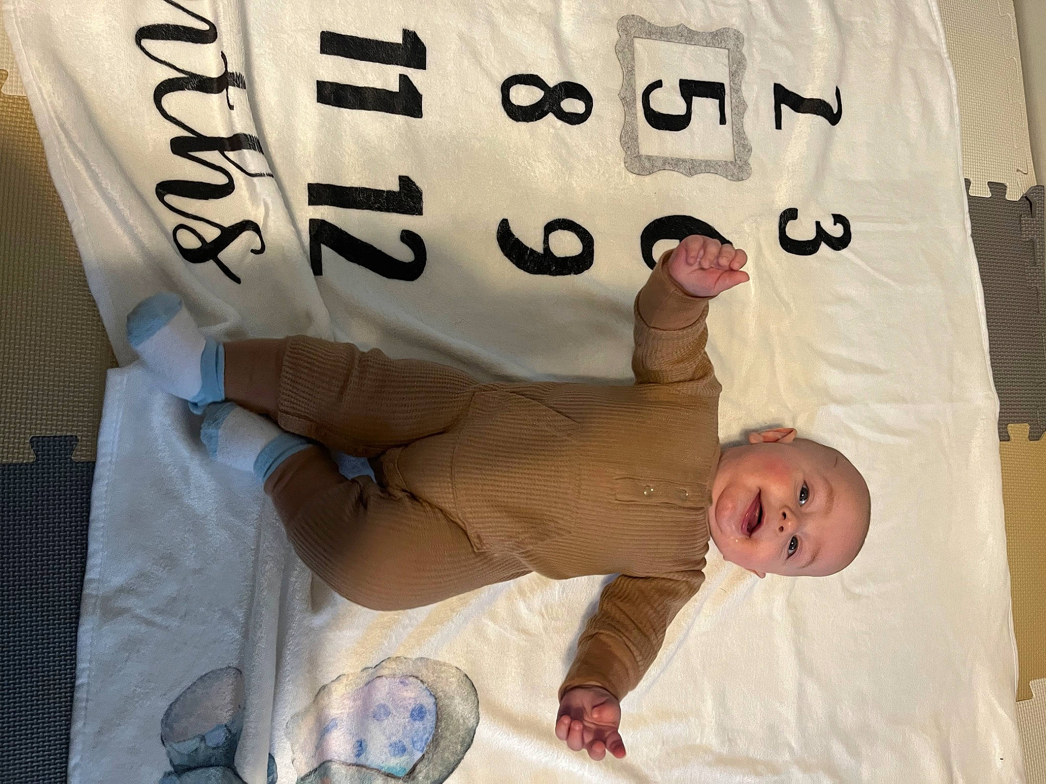 Blake joined the competition — help win amazing prizes! baby, comfort, elbow, event, font, linens, person, sleeve, t_shirt, textile, white