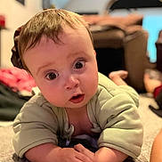 James is registered to the contest to win money with this photo: baby, babycrawling, crawling, face, head, person, photography, portrait