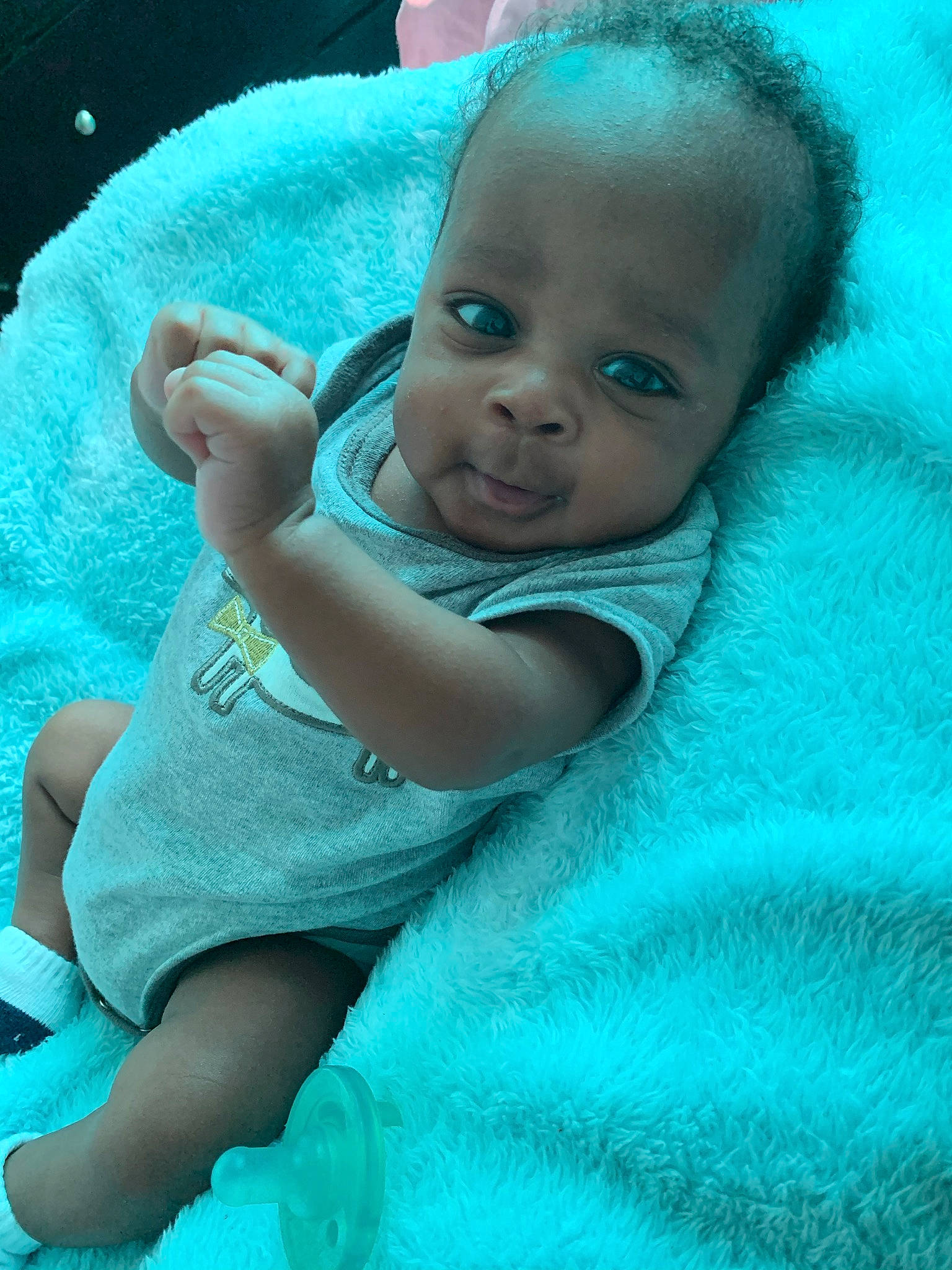 Kristian joined the competition — help win amazing prizes! aqua, arm, azure, baby, baby_toddler_clothing, blue, cheek, child, comfort, grass, green, hand, happy, human, nose, person, pink, purple, skin, smile